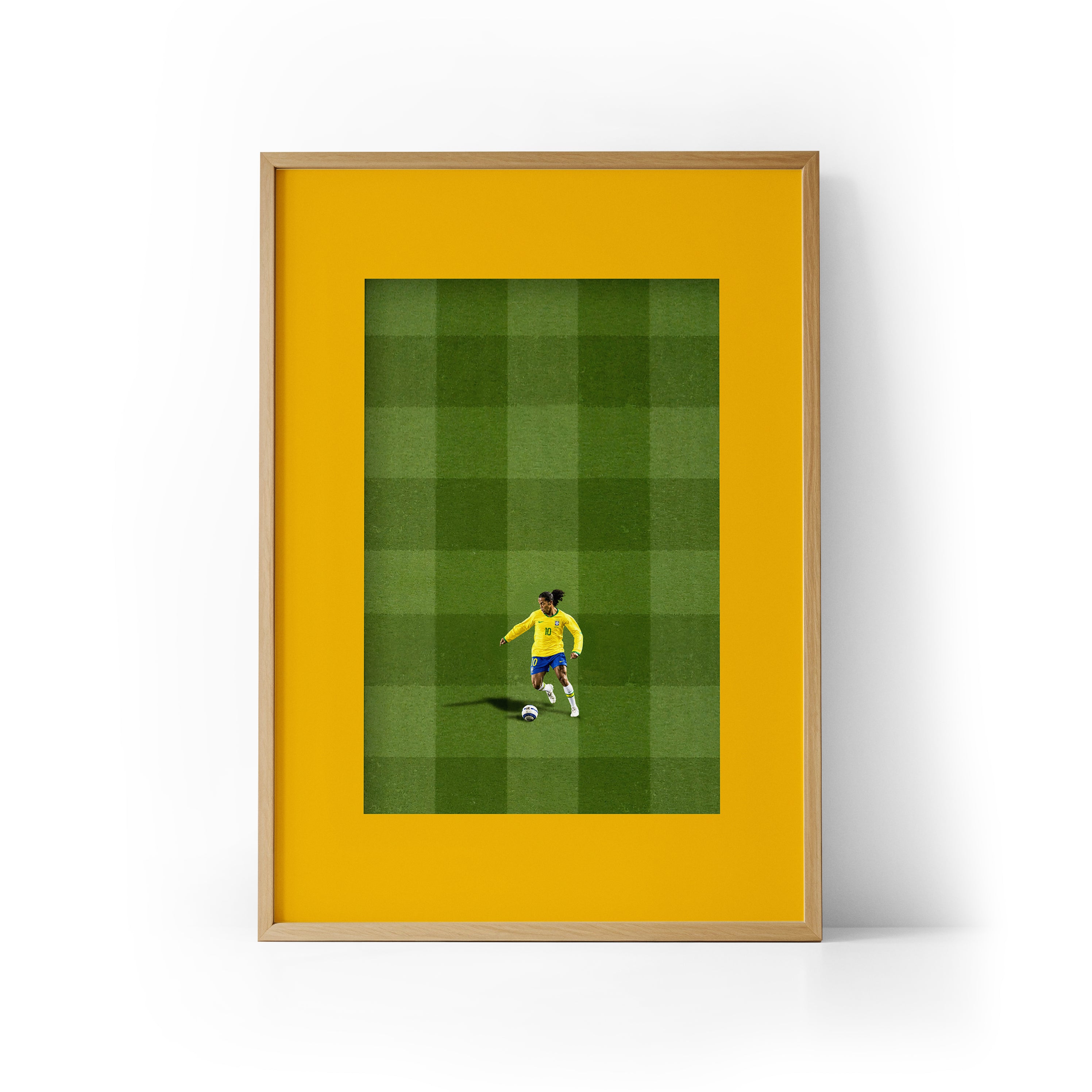 ICON Ronaldinho x Brazil Framed Print