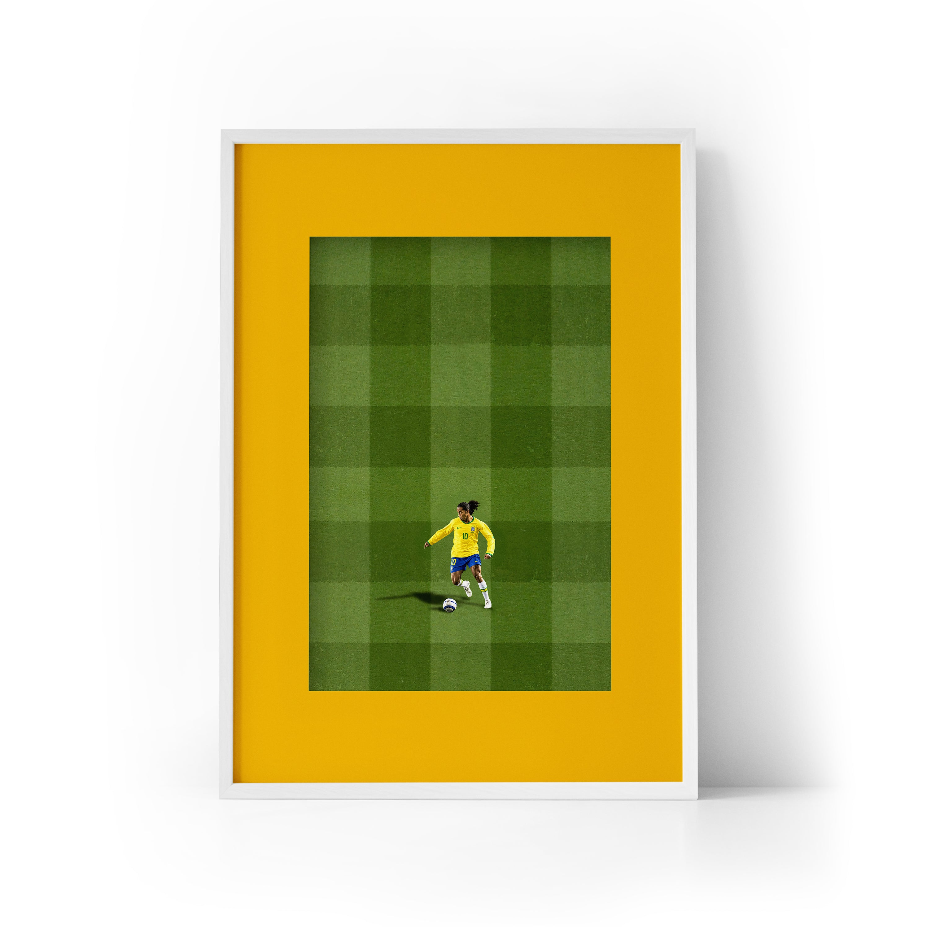 ICON Ronaldinho x Brazil Framed Print