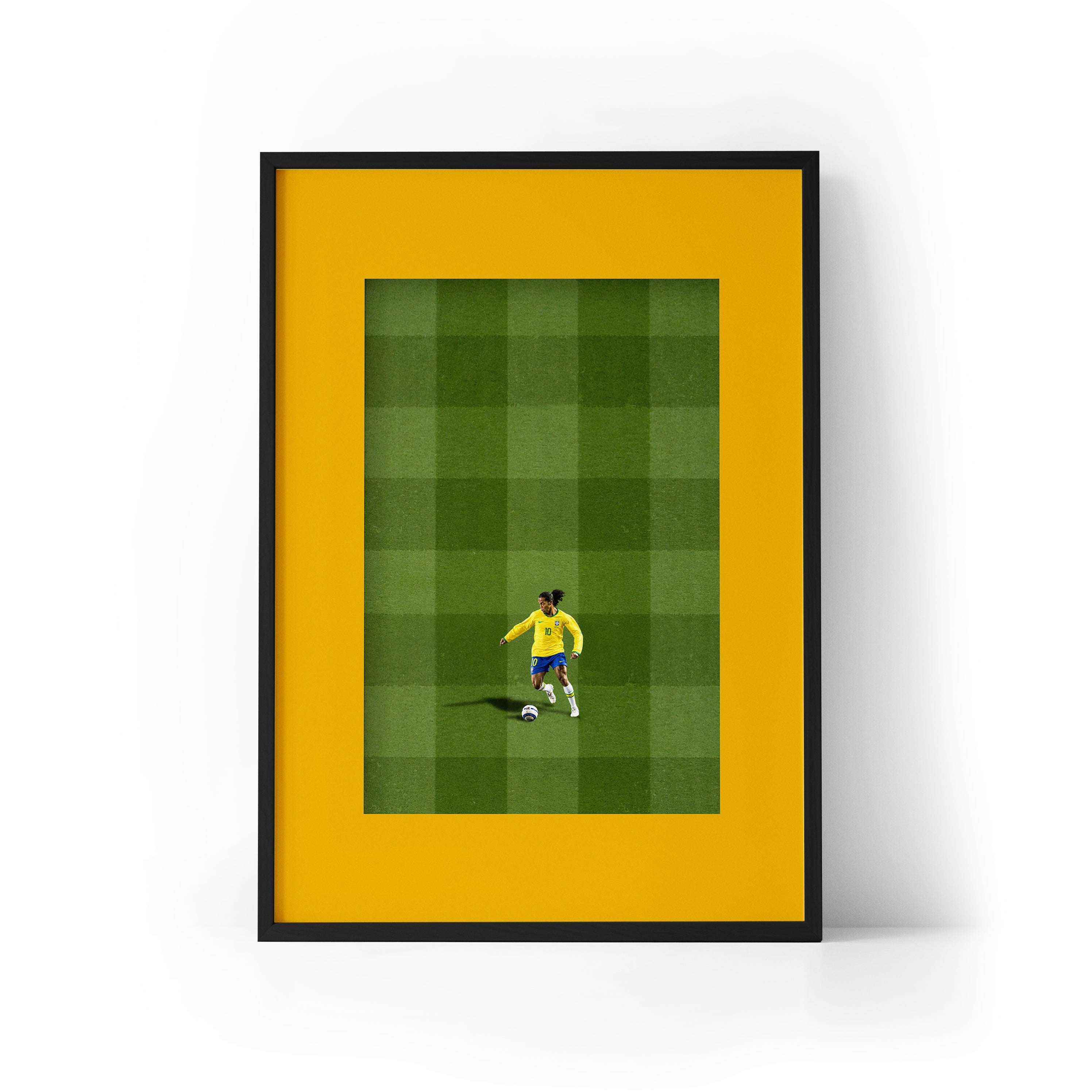 ICON Ronaldinho x Brazil Framed Print