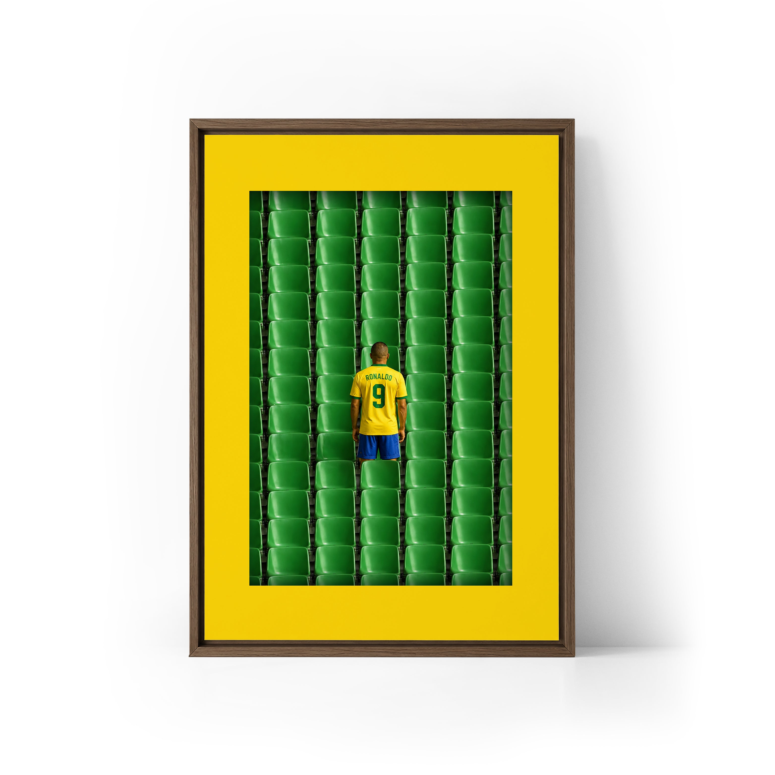 LEGEND Ronaldo x Brazil Framed Canvas