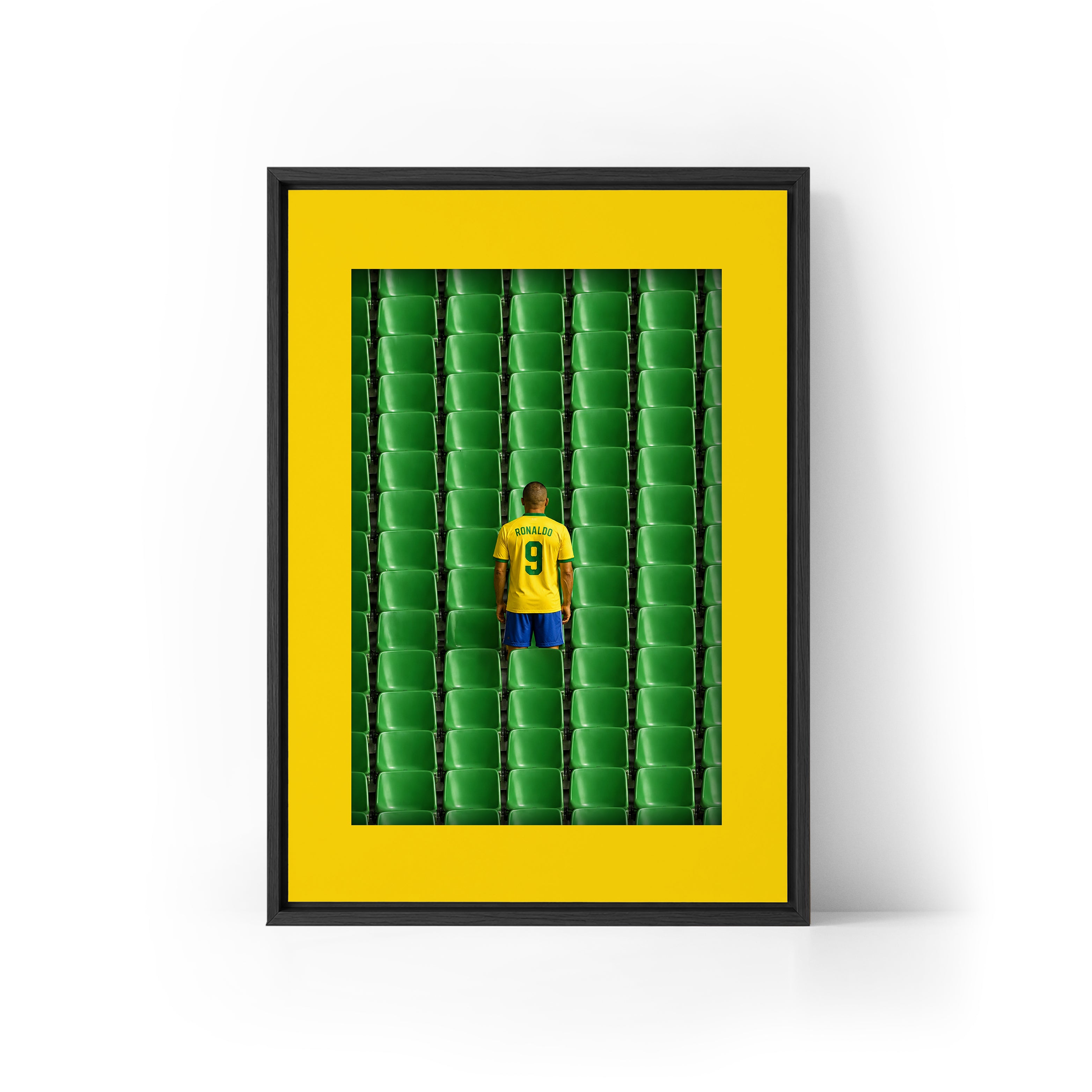 LEGEND Ronaldo x Brazil Framed Canvas