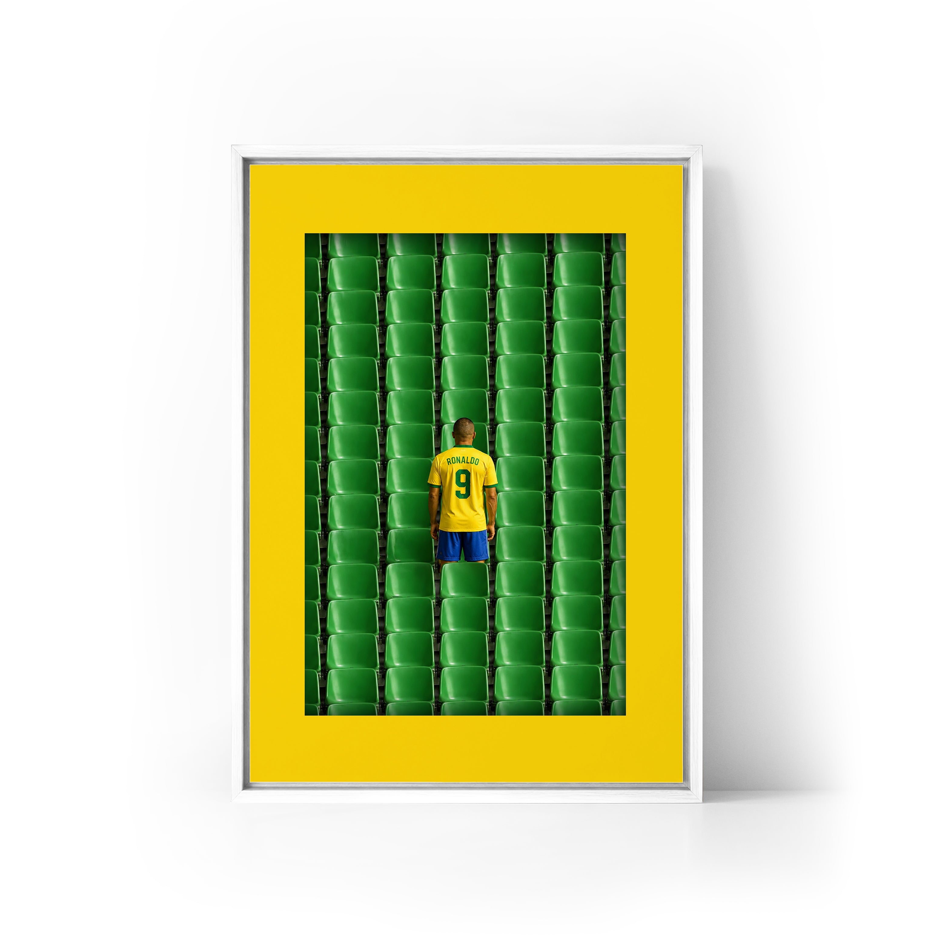 LEGEND Ronaldo x Brazil Framed Canvas