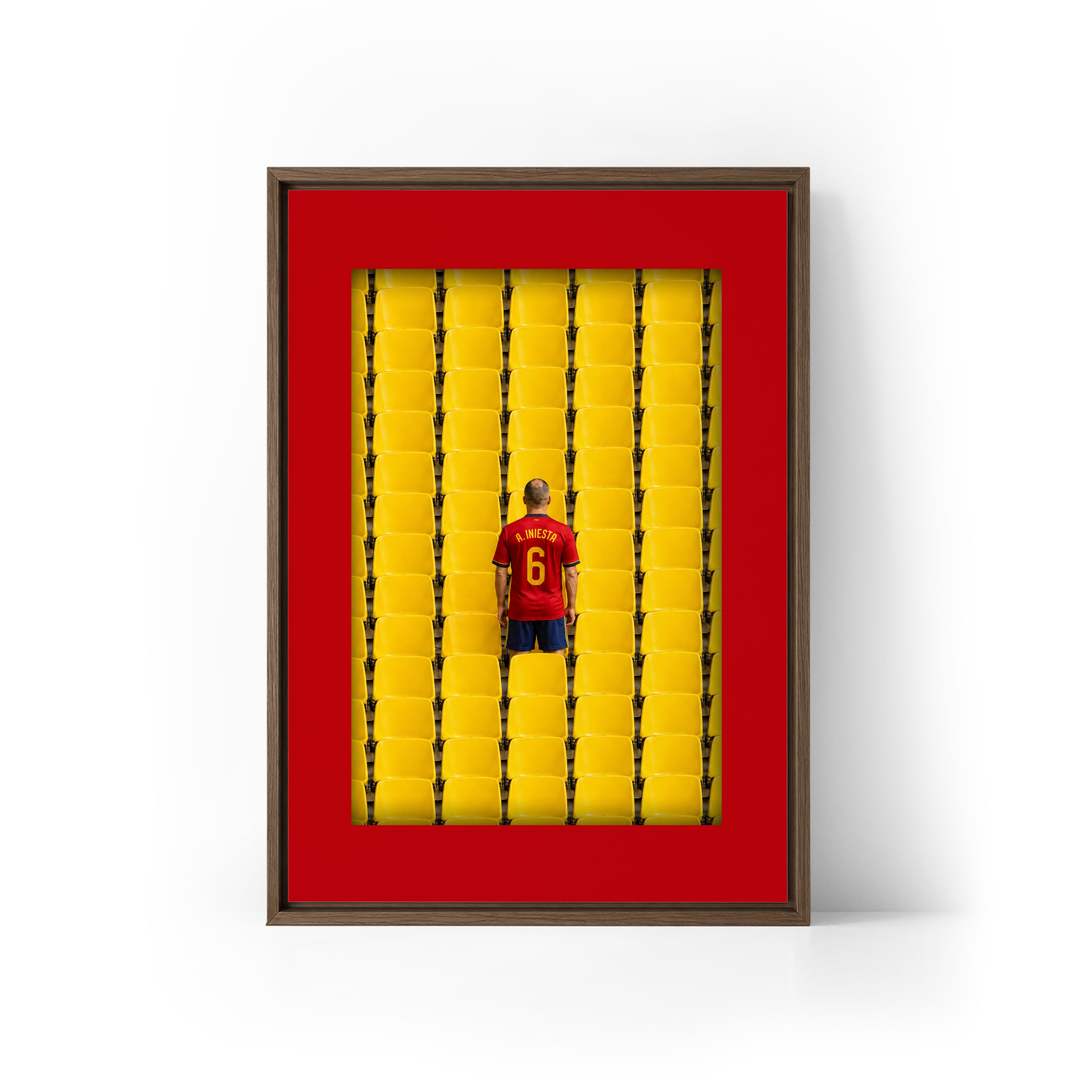 LEGEND Iniesta x Spain Framed Canvas