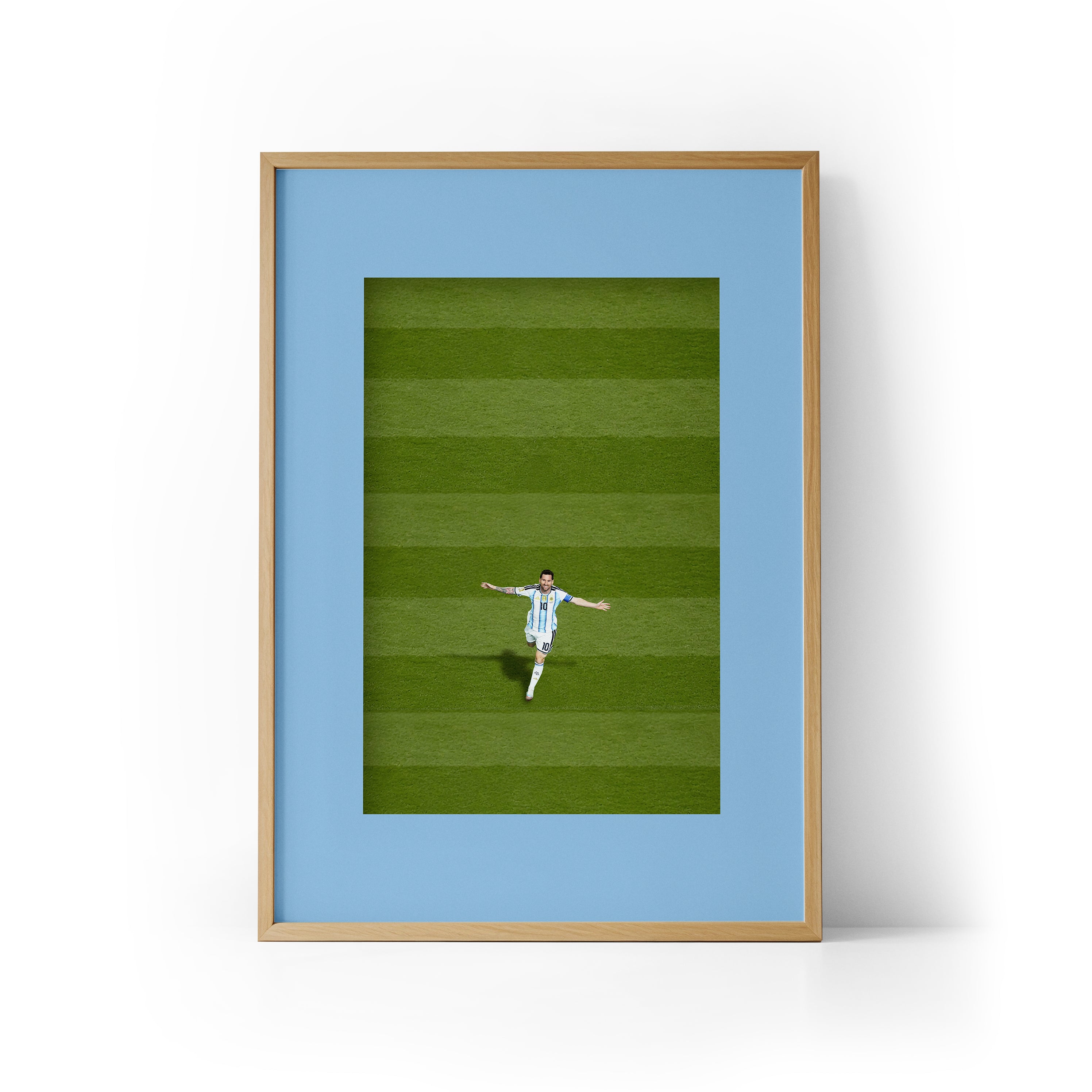 ICON Messi x Argentina Framed Print