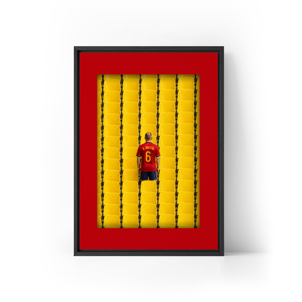 LEGEND Iniesta x Spain Framed Canvas