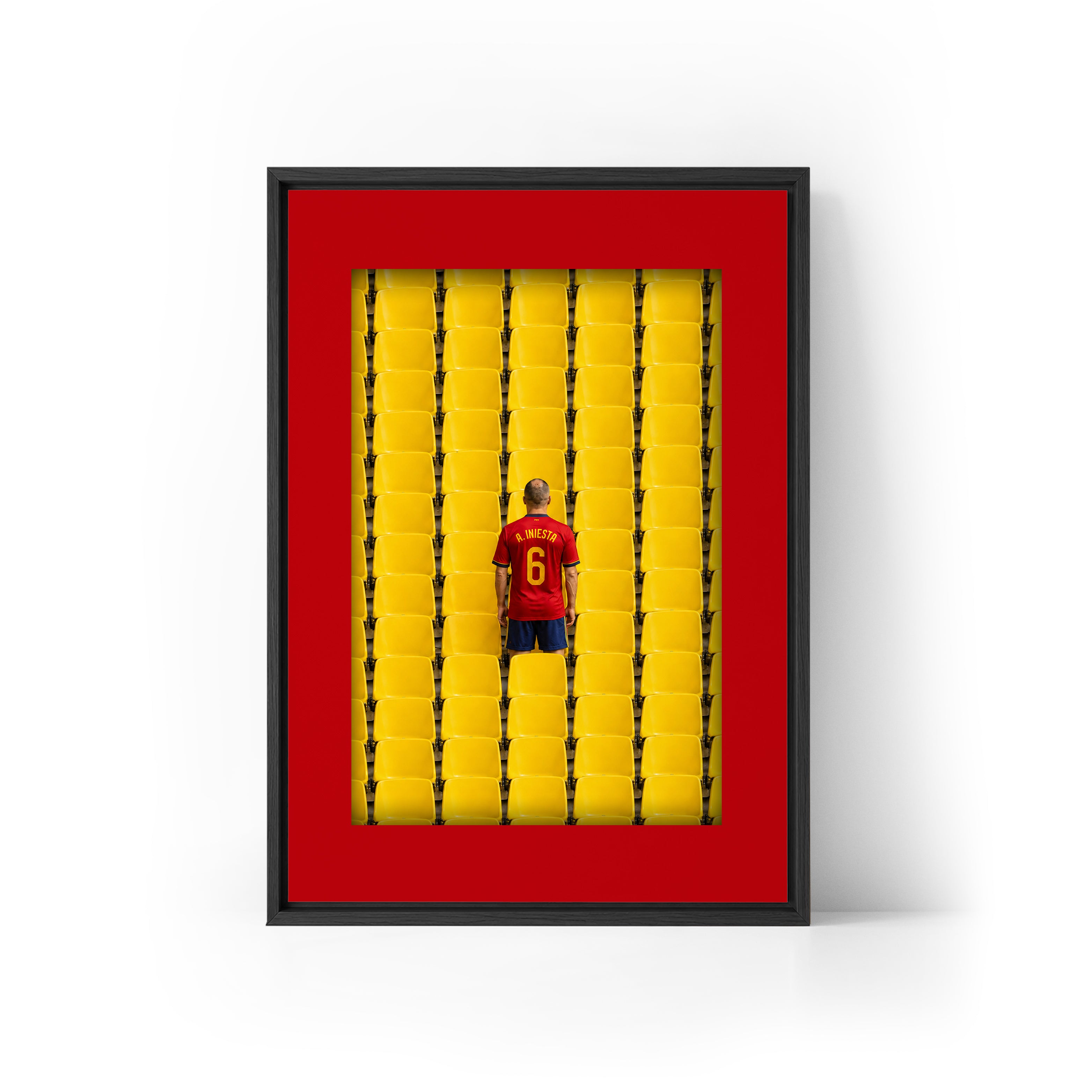 LEGEND Iniesta x Spain Framed Canvas