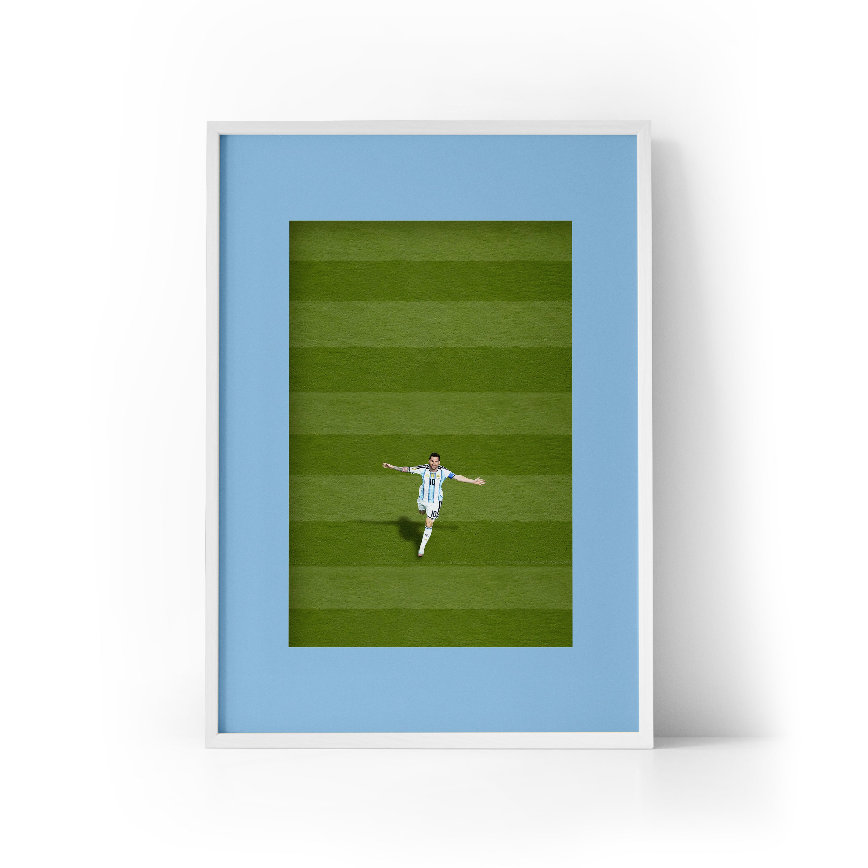 ICON Messi x Argentina Framed Print