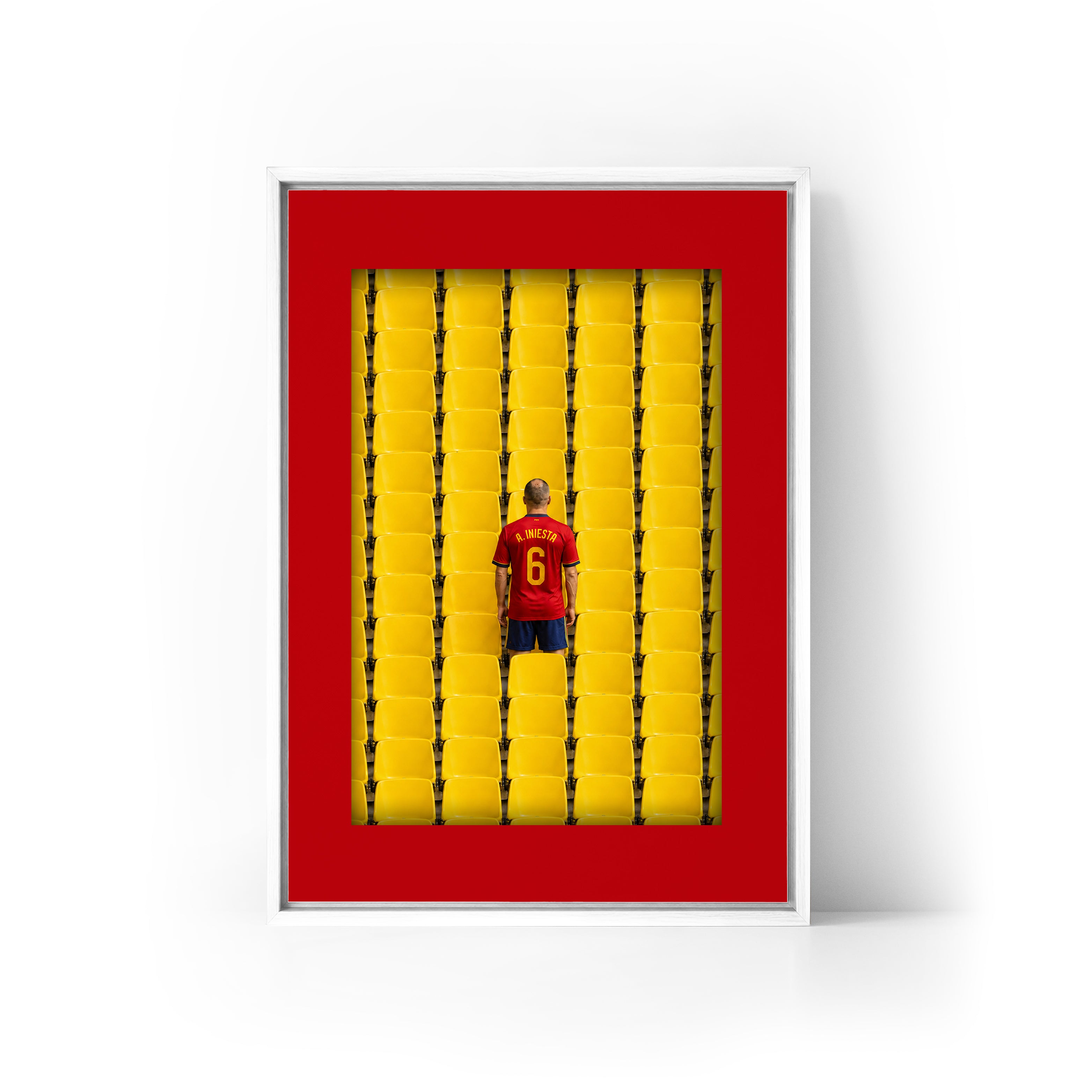 LEGEND Iniesta x Spain Framed Canvas