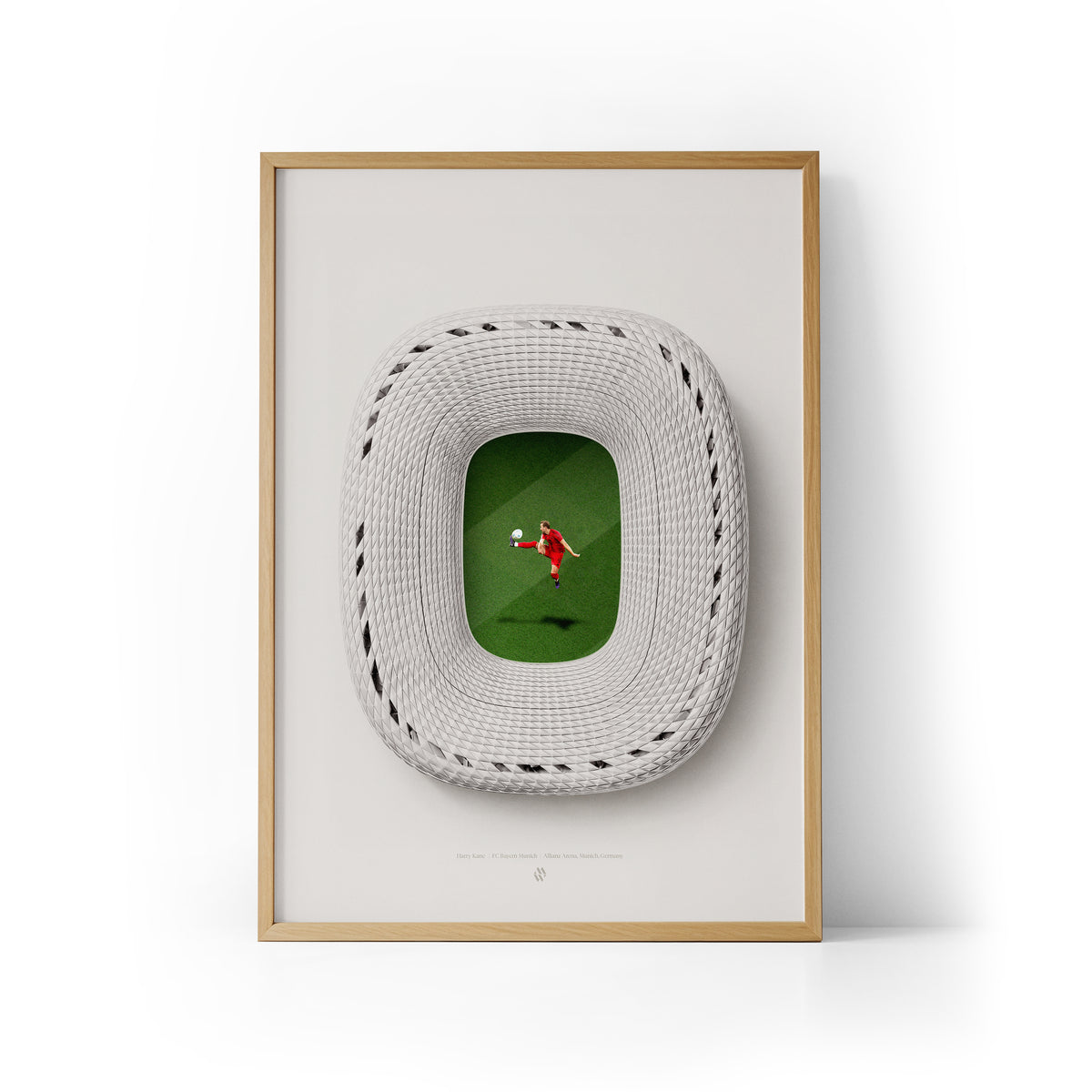 Kane x Allianz Arena Framed Print