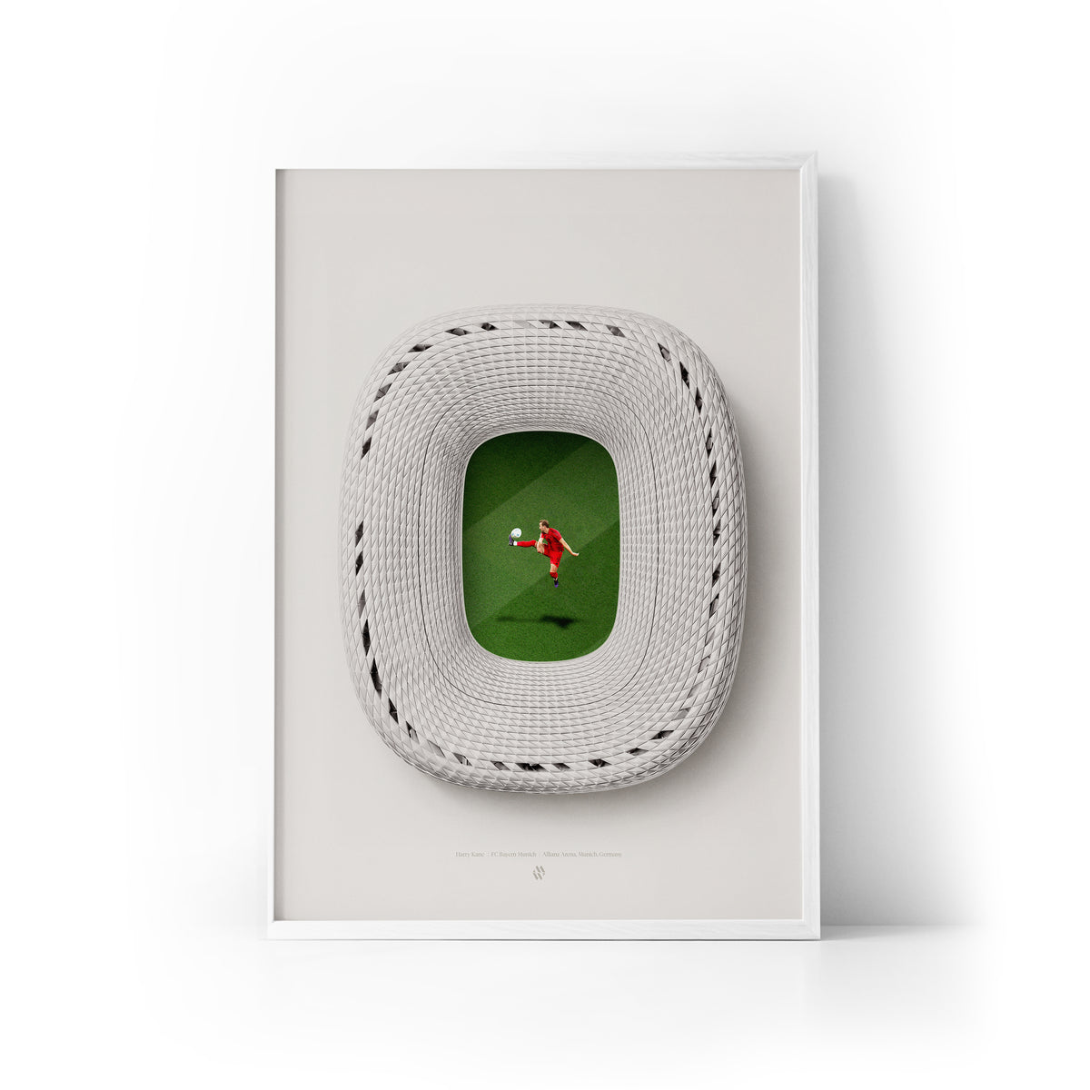 Kane x Allianz Arena Framed Print