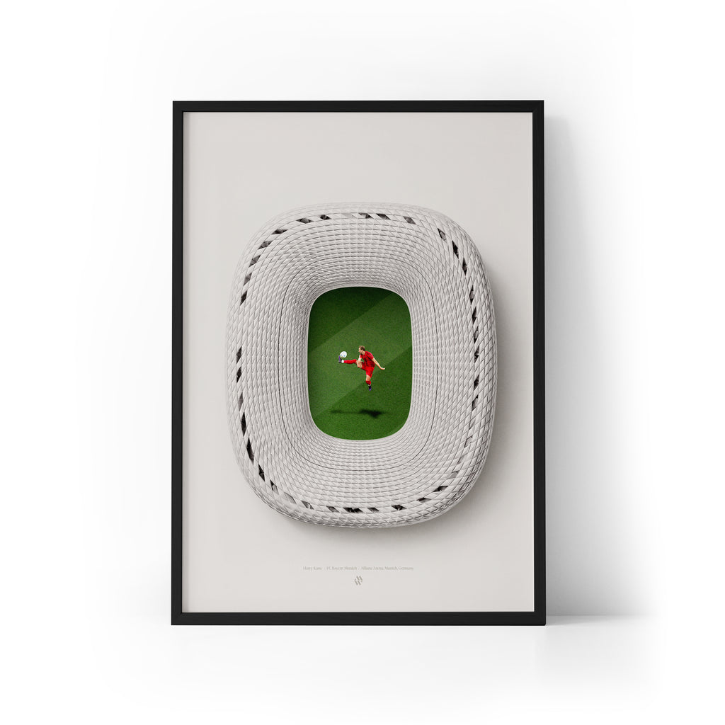 Kane x Allianz Arena Framed Print
