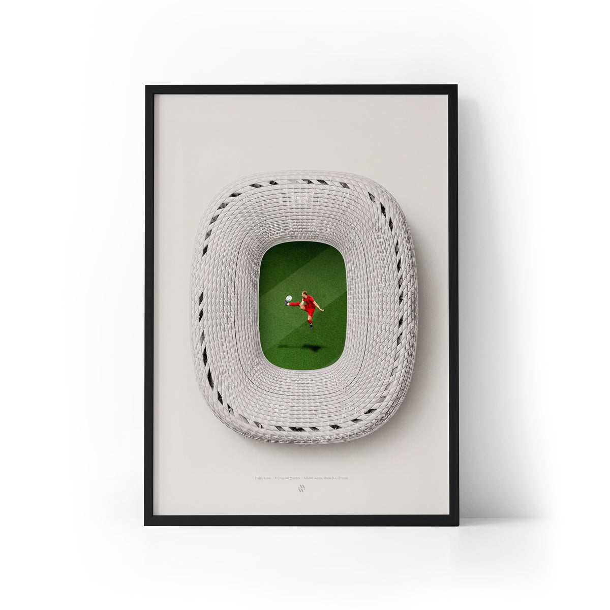Kane x Allianz Arena Framed Print