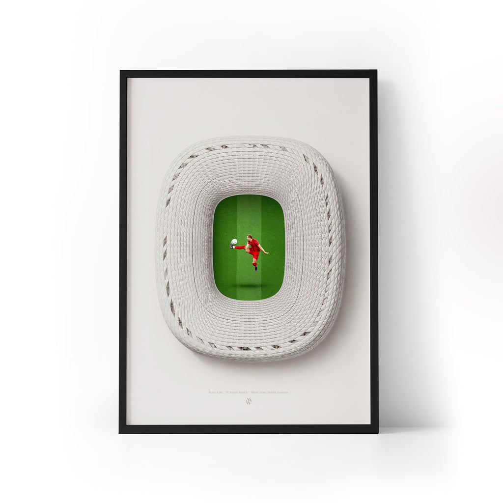 Harry Kane x Bayern Munich Framed Print