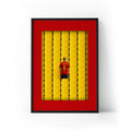 LEGEND Iniesta x Spain Framed Print