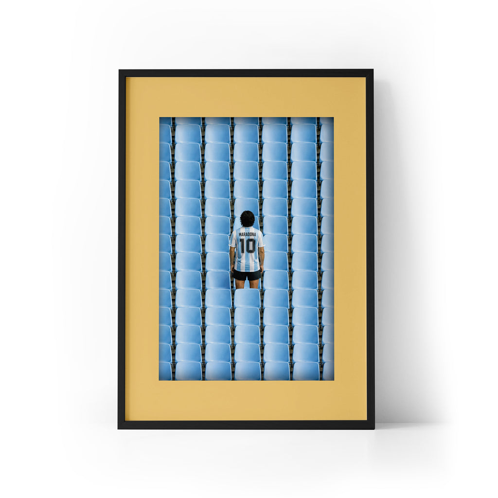 LEGEND Maradona x Argentina Framed Print