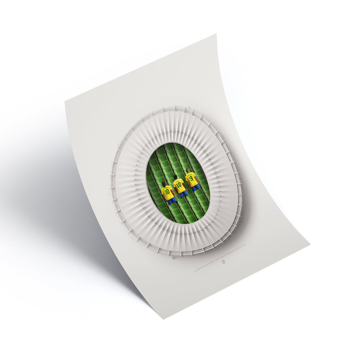 Brazil Legends x Maracana Stadium Print