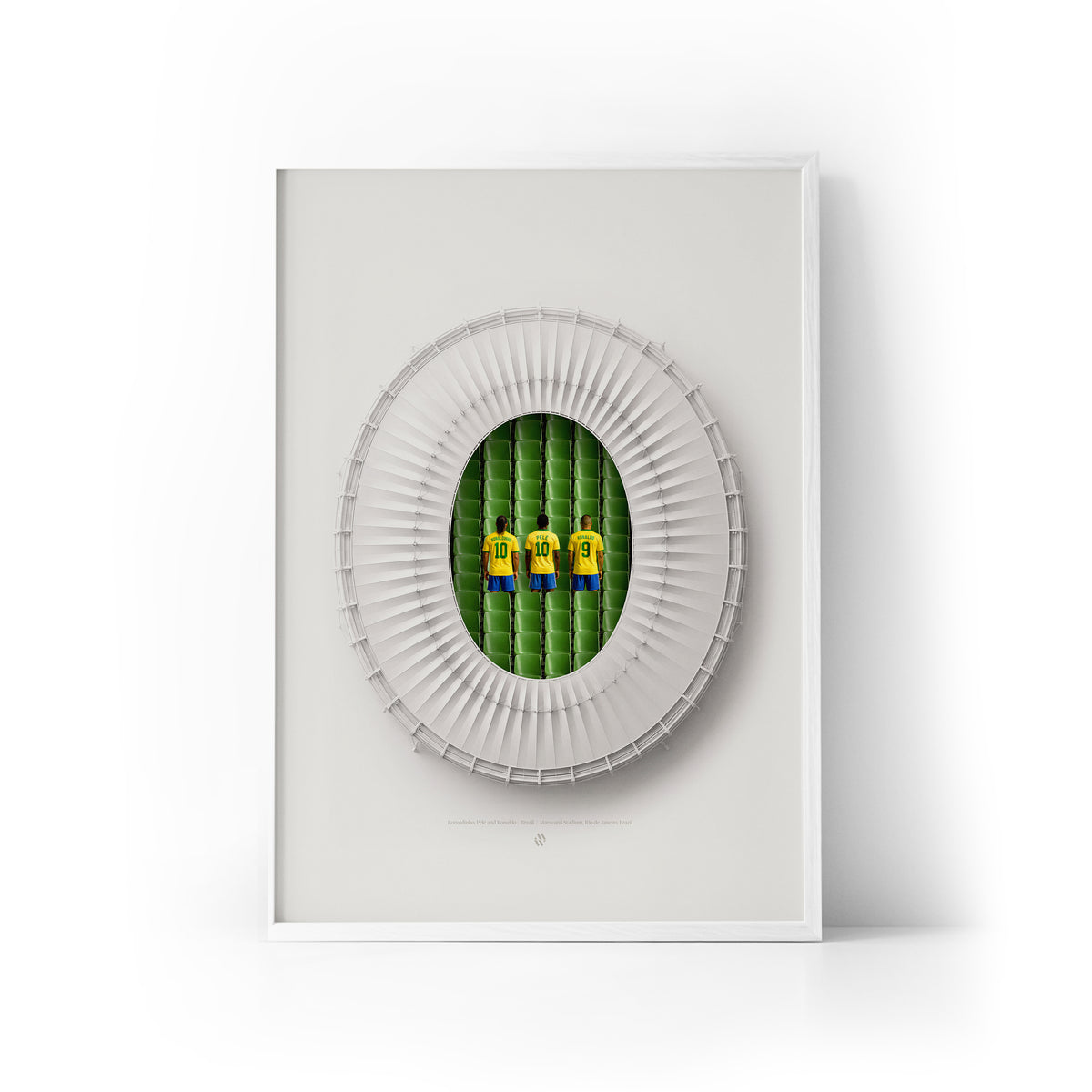 Brazil Legends x Maracana Stadium Framed Print