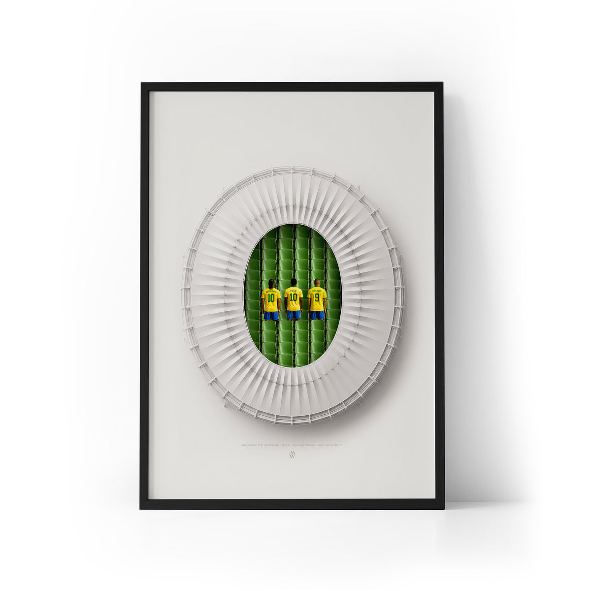 Brazil Legends x Maracana Stadium Framed Print
