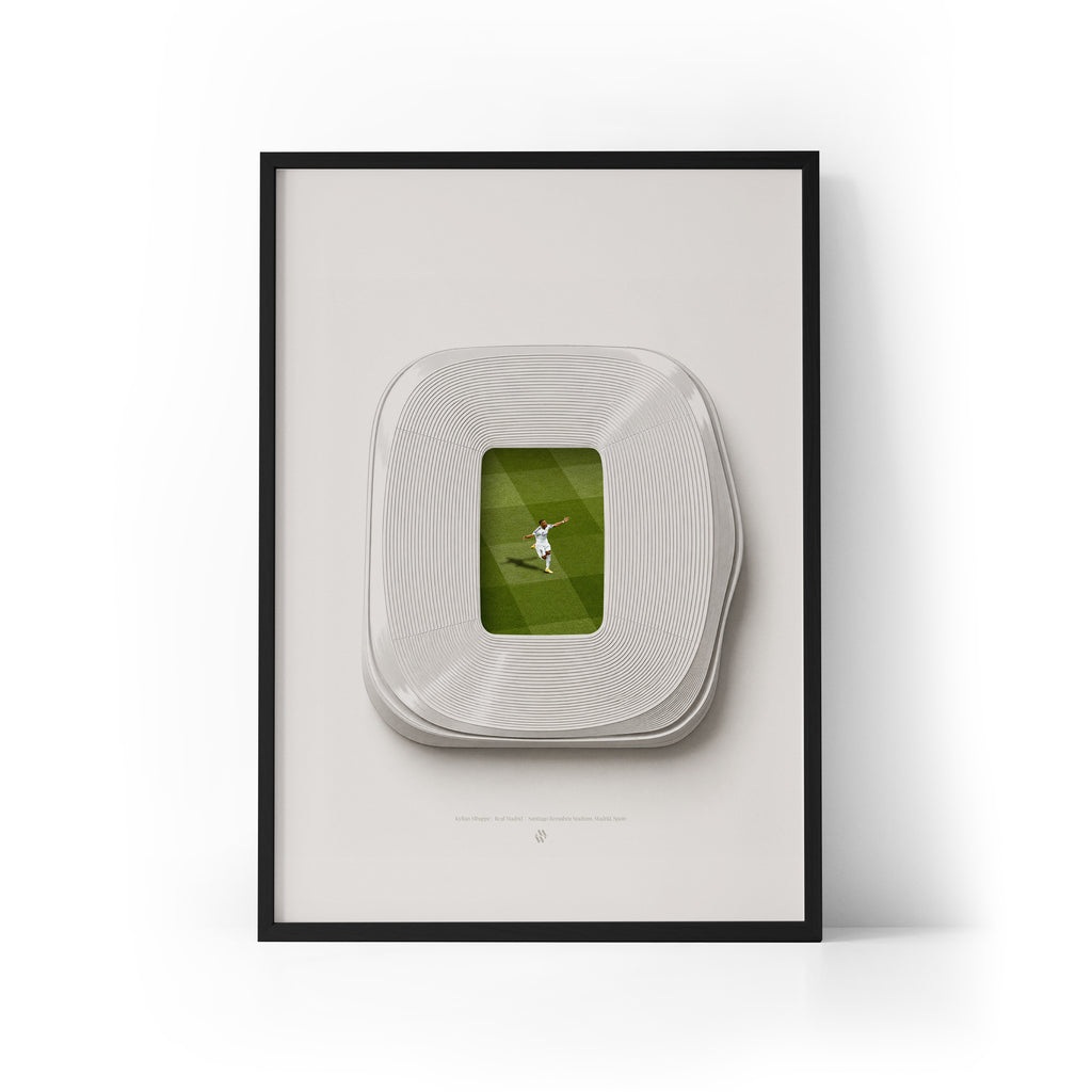 Mbappe x Bernabeu Framed Print