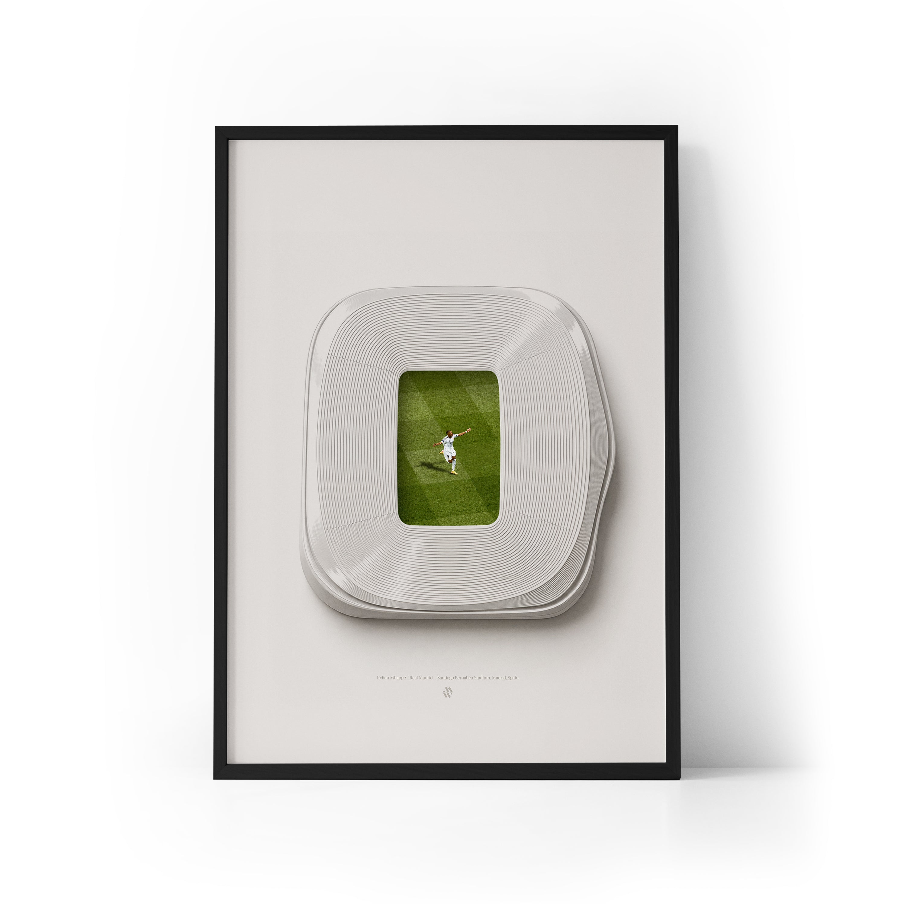Mbappe x Bernabeu Framed Print