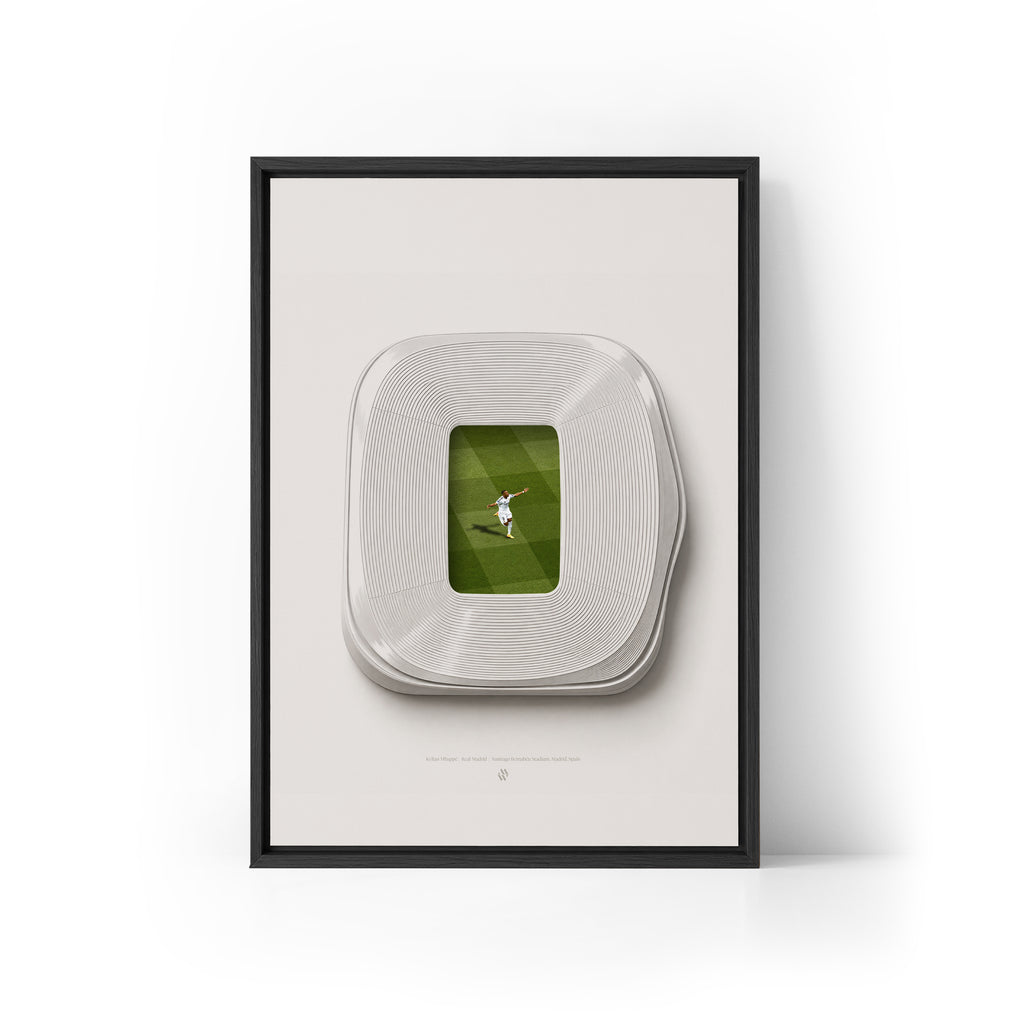 Mbappe x Bernabeu Framed Canvas