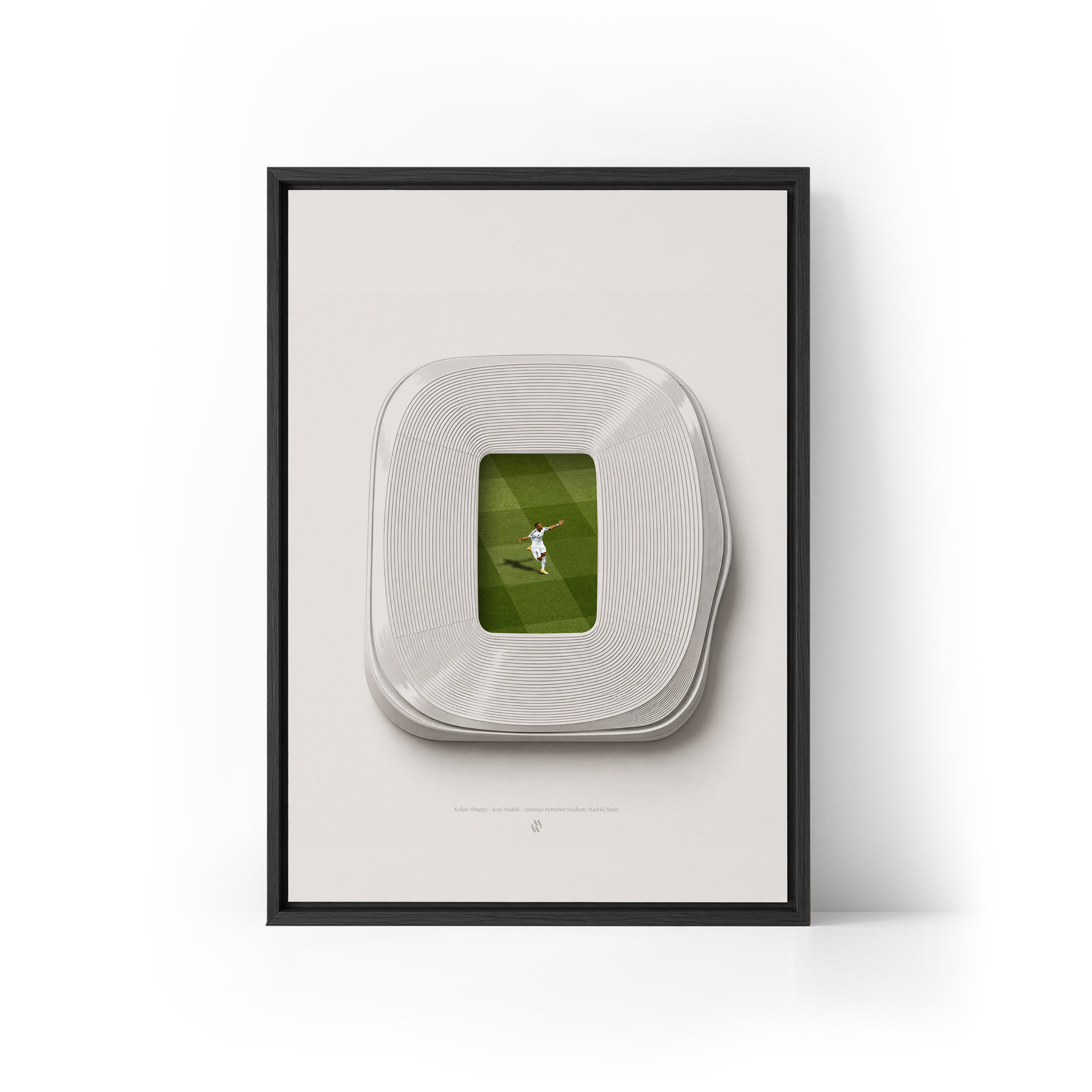 Mbappe x Bernabeu Framed Canvas