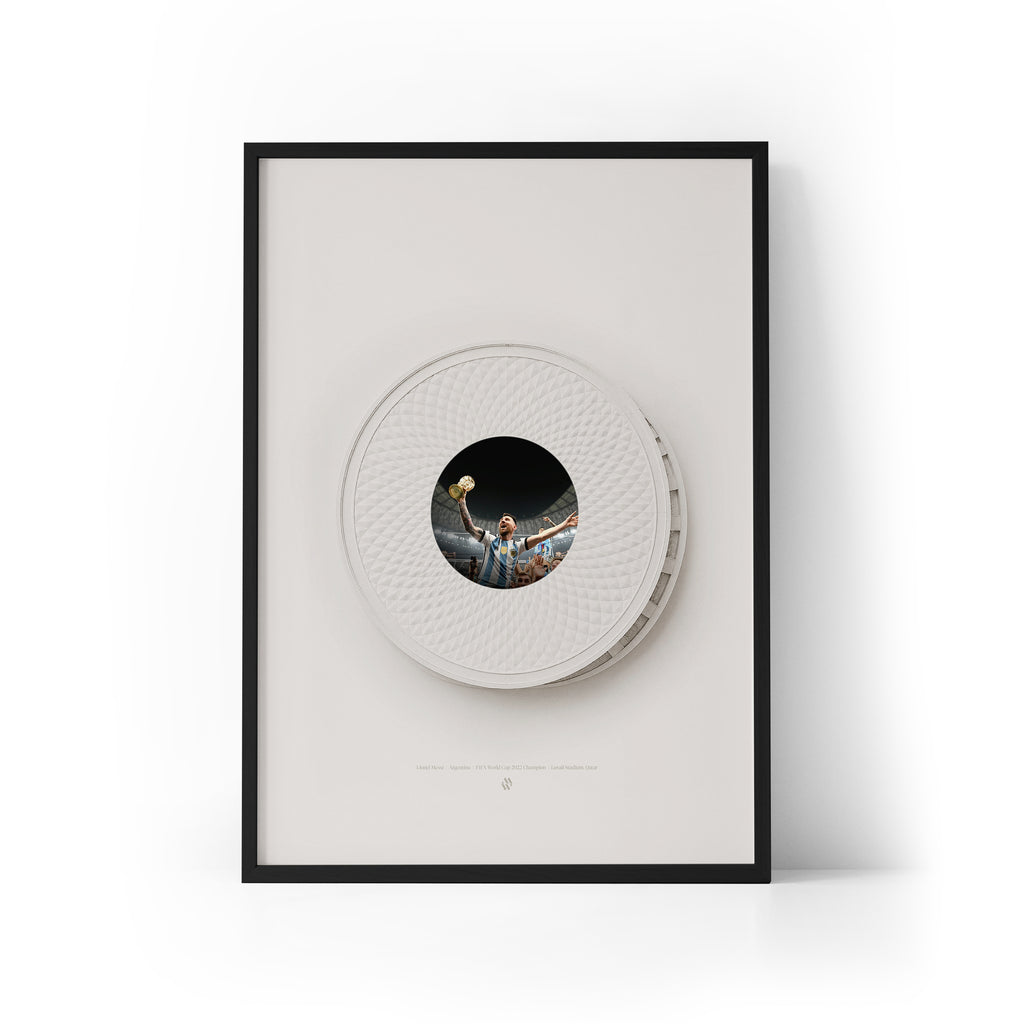 Messi 2022 World Cup Champion Framed Print