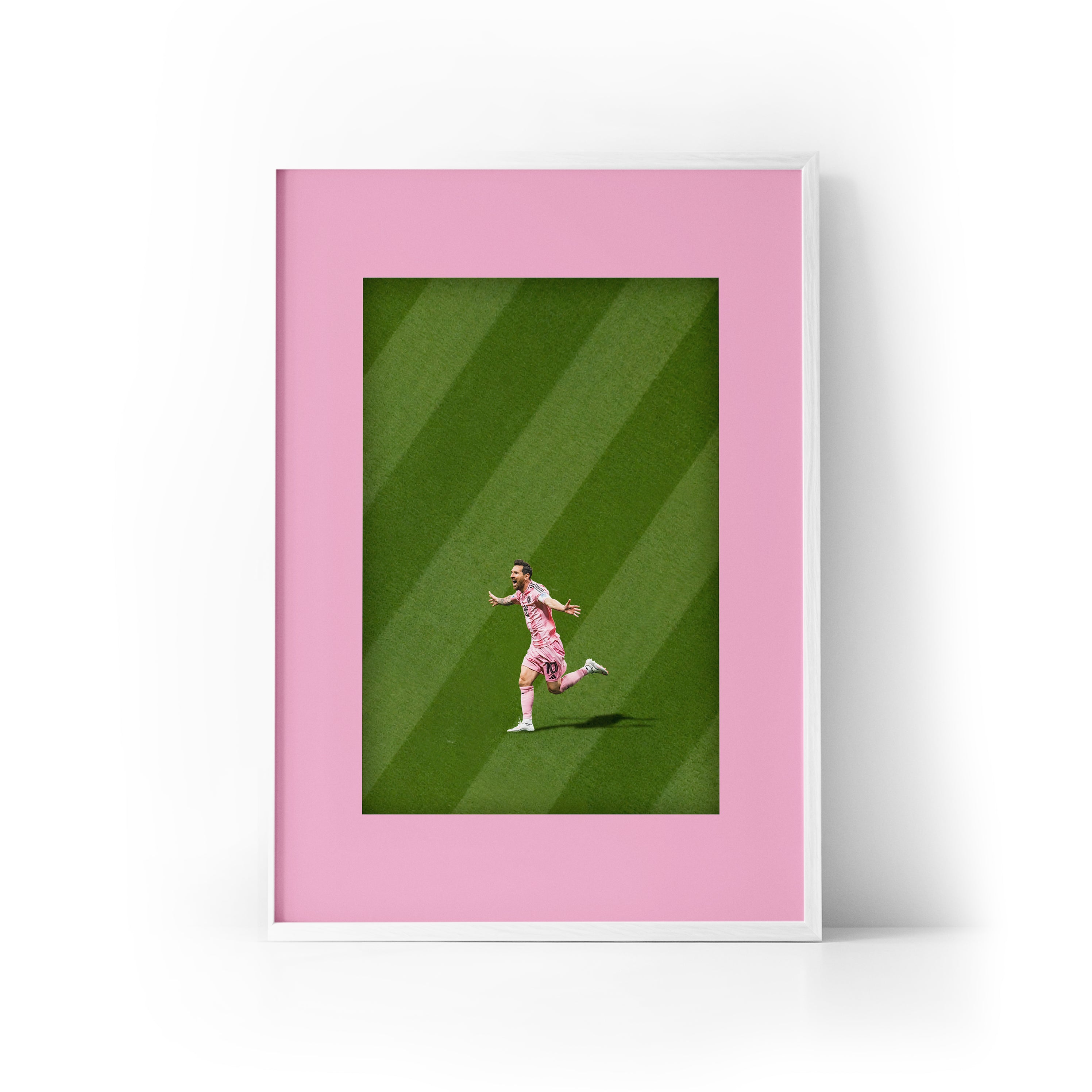 ICON Messi x Miami Framed Print