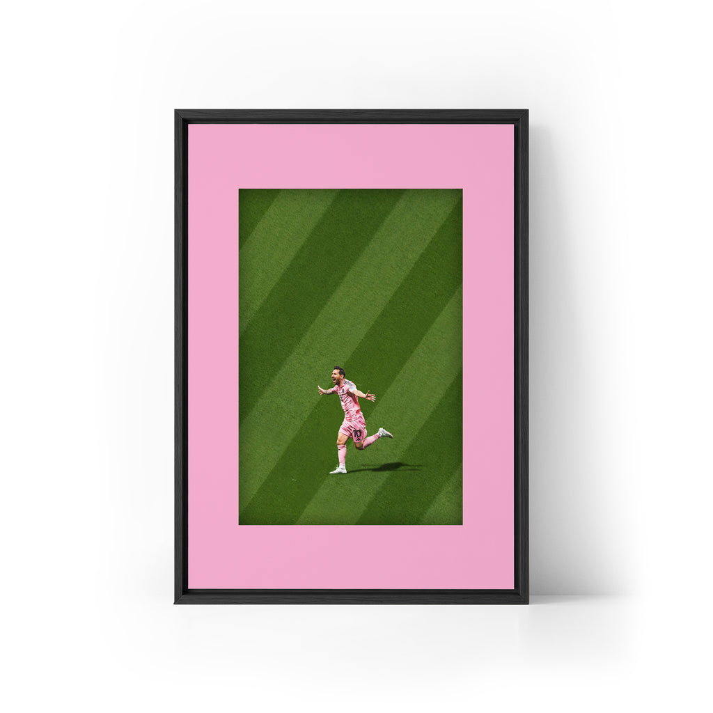 ICON Messi x Miami Framed Canvas