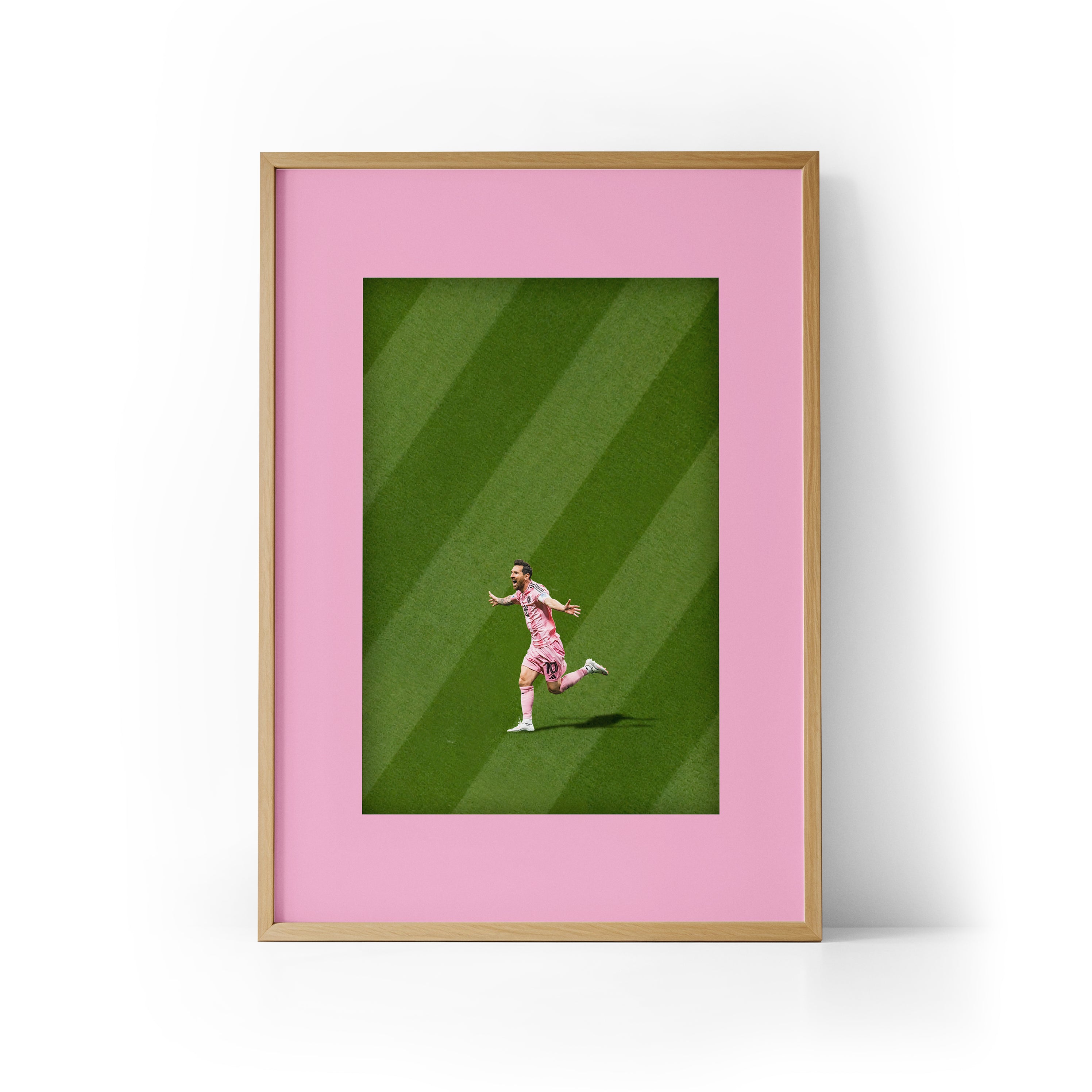 ICON Messi x Miami Framed Print