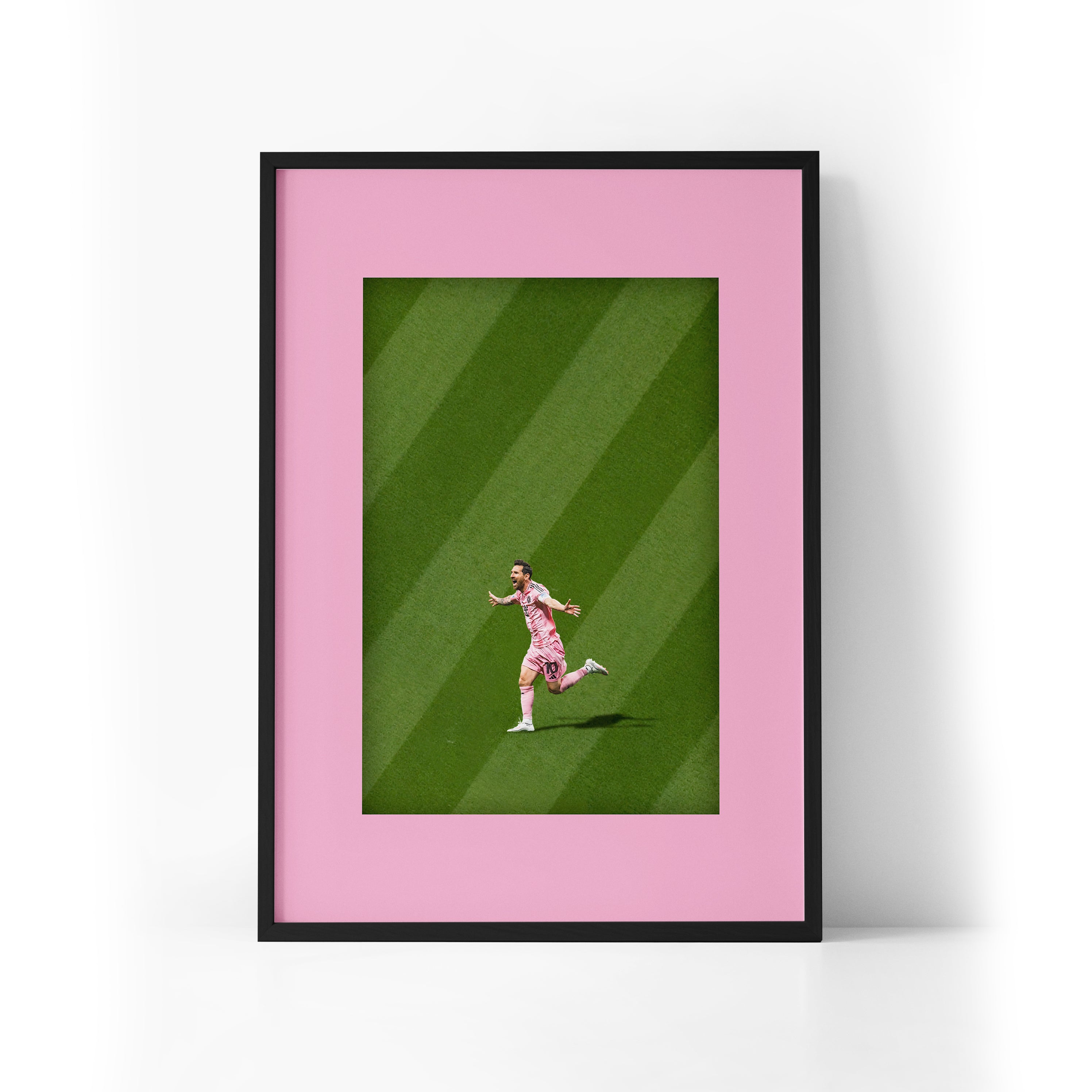 ICON Messi x Miami Framed Print