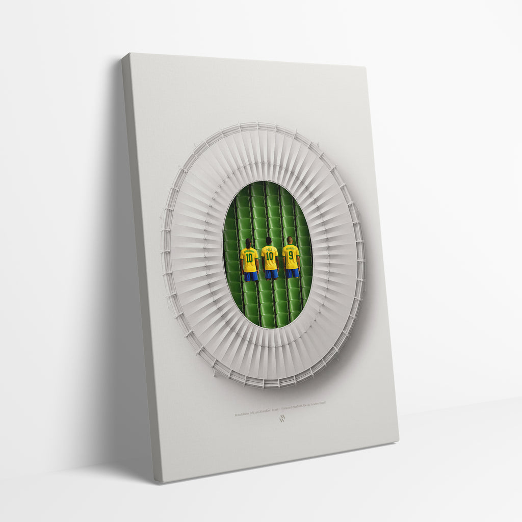 Brazil Legends x Maracana Stadium Canvas
