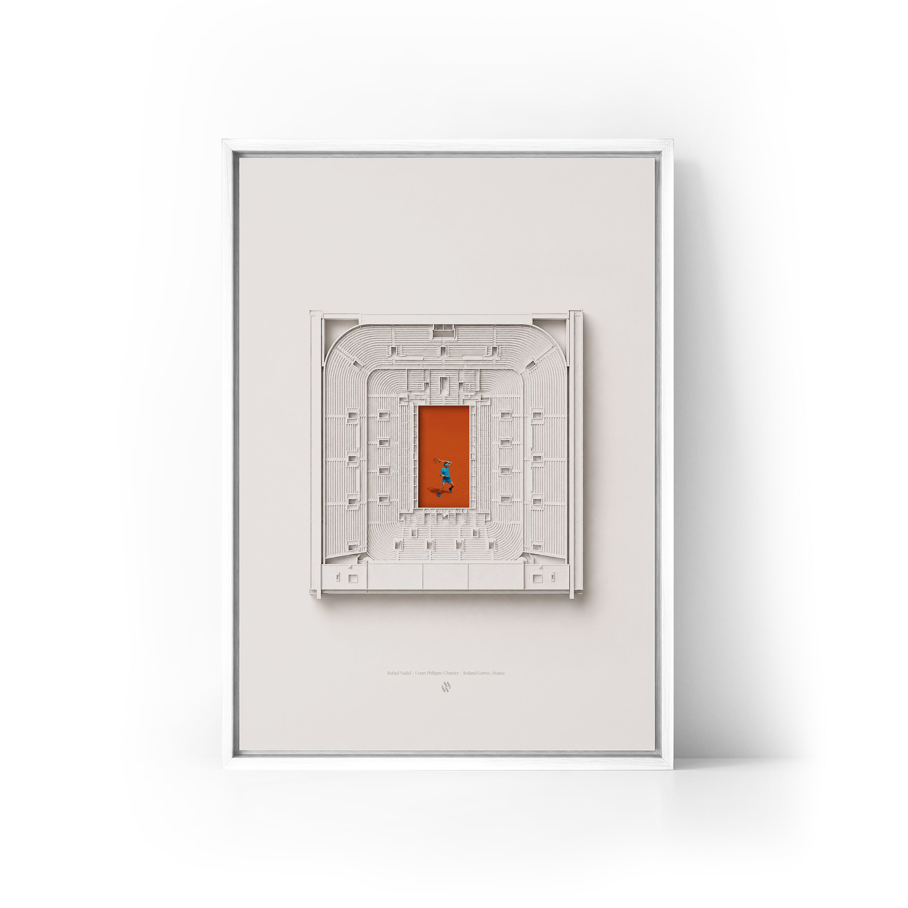 Rafael Nadal x Roland Garros Framed Canvas