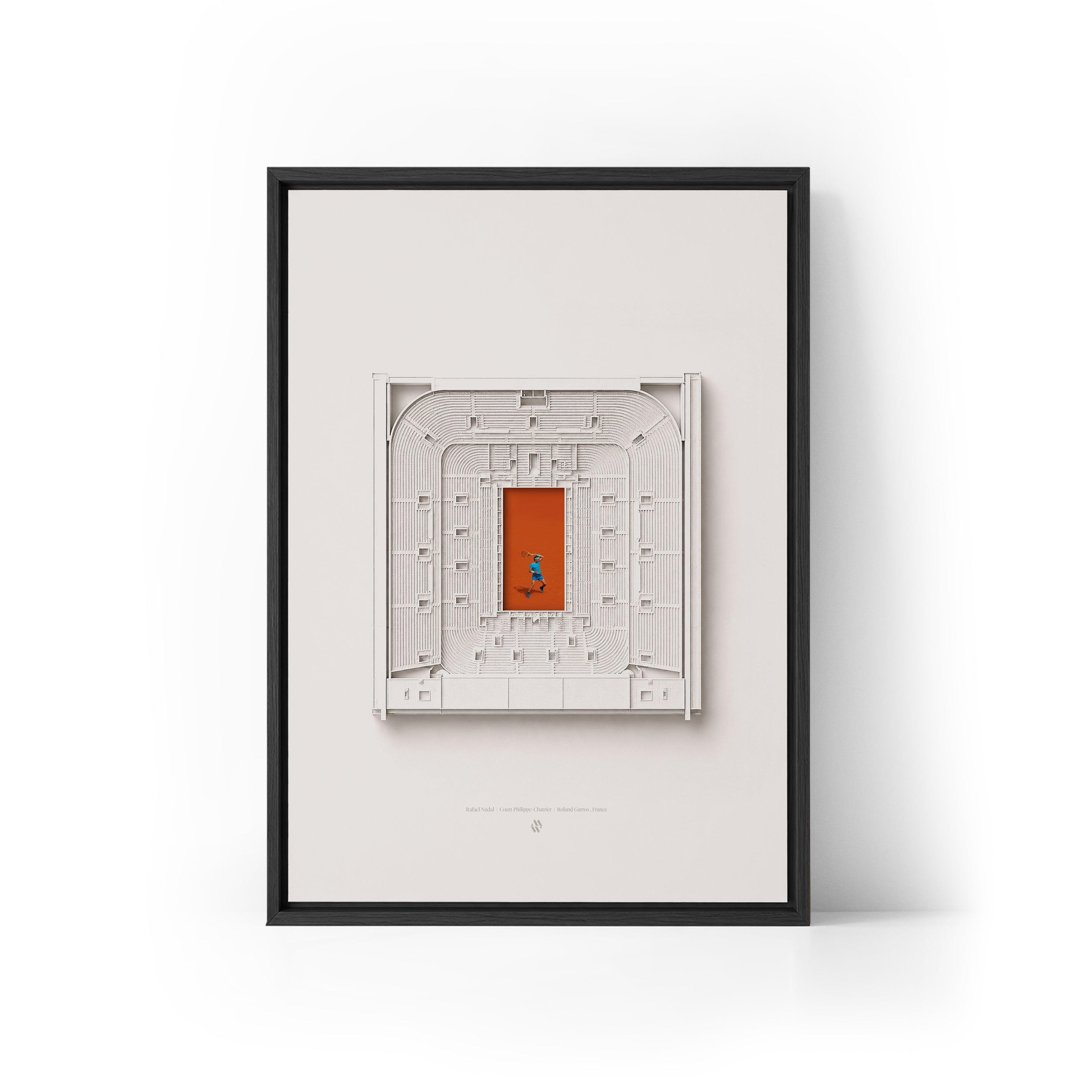 Rafael Nadal x Roland Garros Framed Canvas
