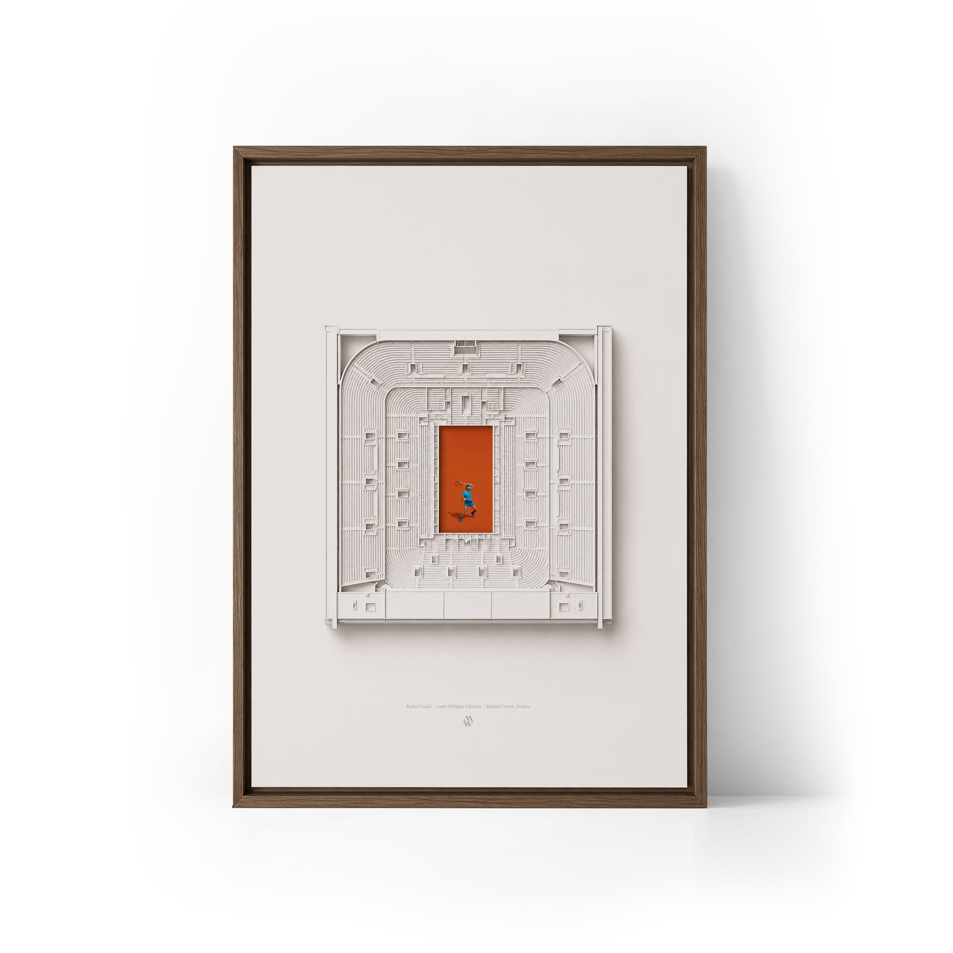 Rafael Nadal x Roland Garros Framed Canvas