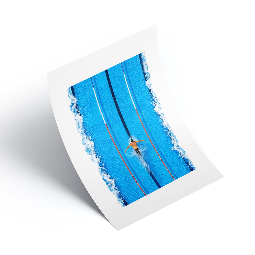 Michael Phelps In Motion Print
