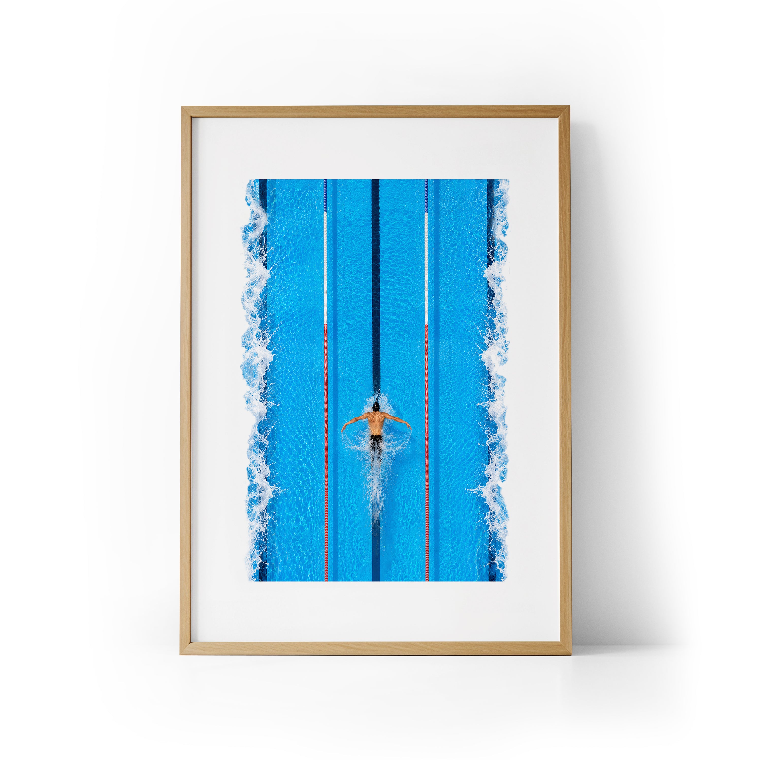 Michael Phelps In Motion Framed Print