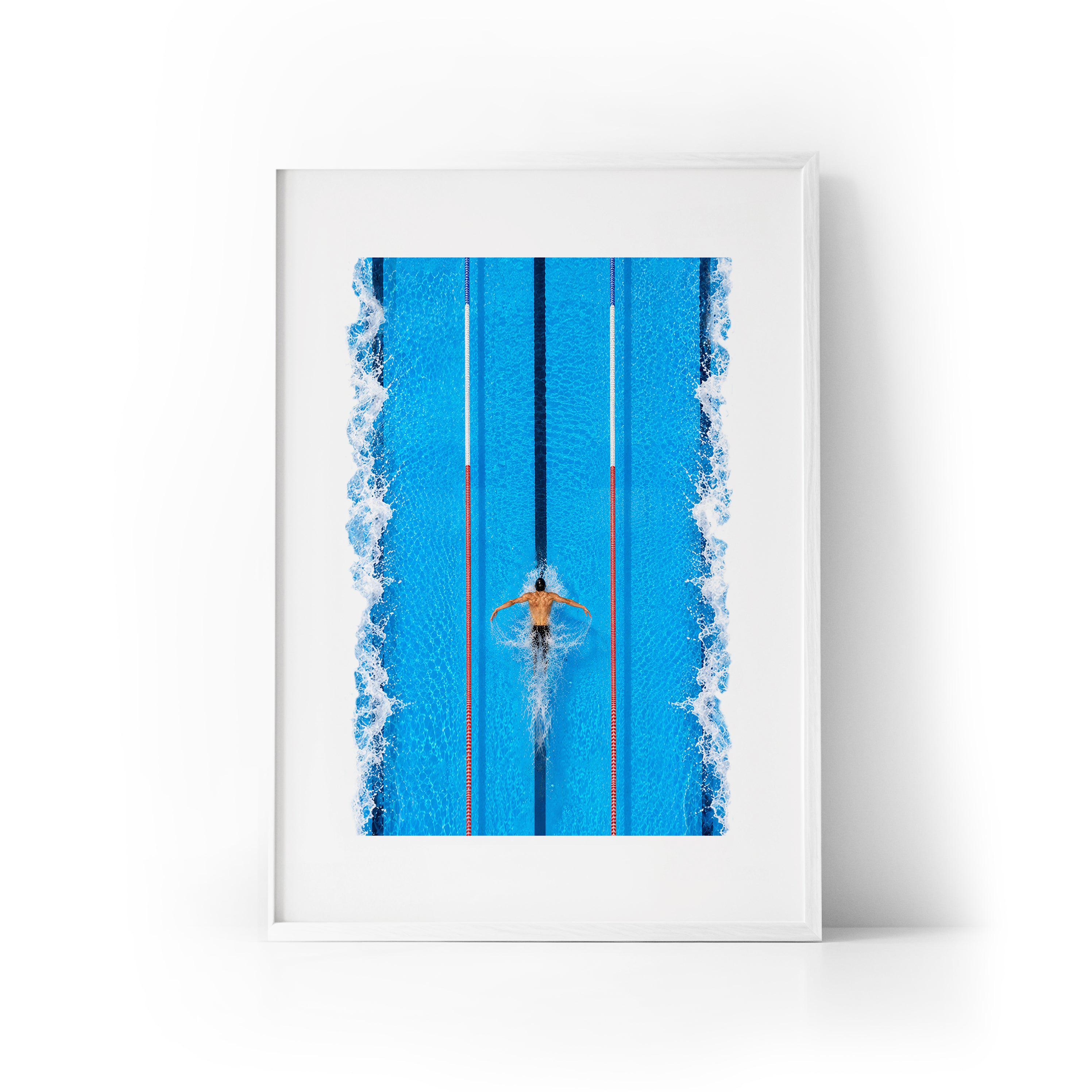 Michael Phelps In Motion Framed Print