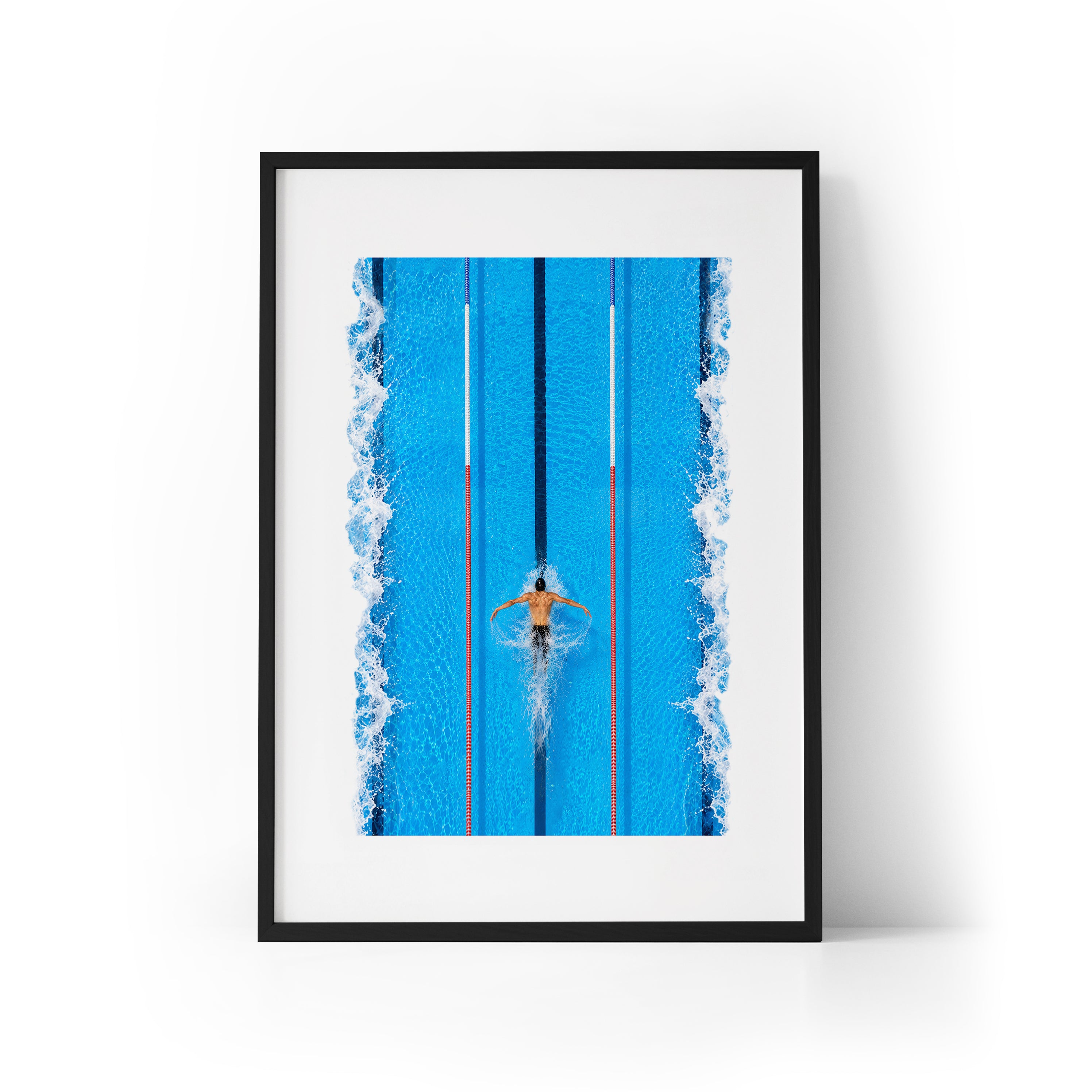 Michael Phelps In Motion Framed Print
