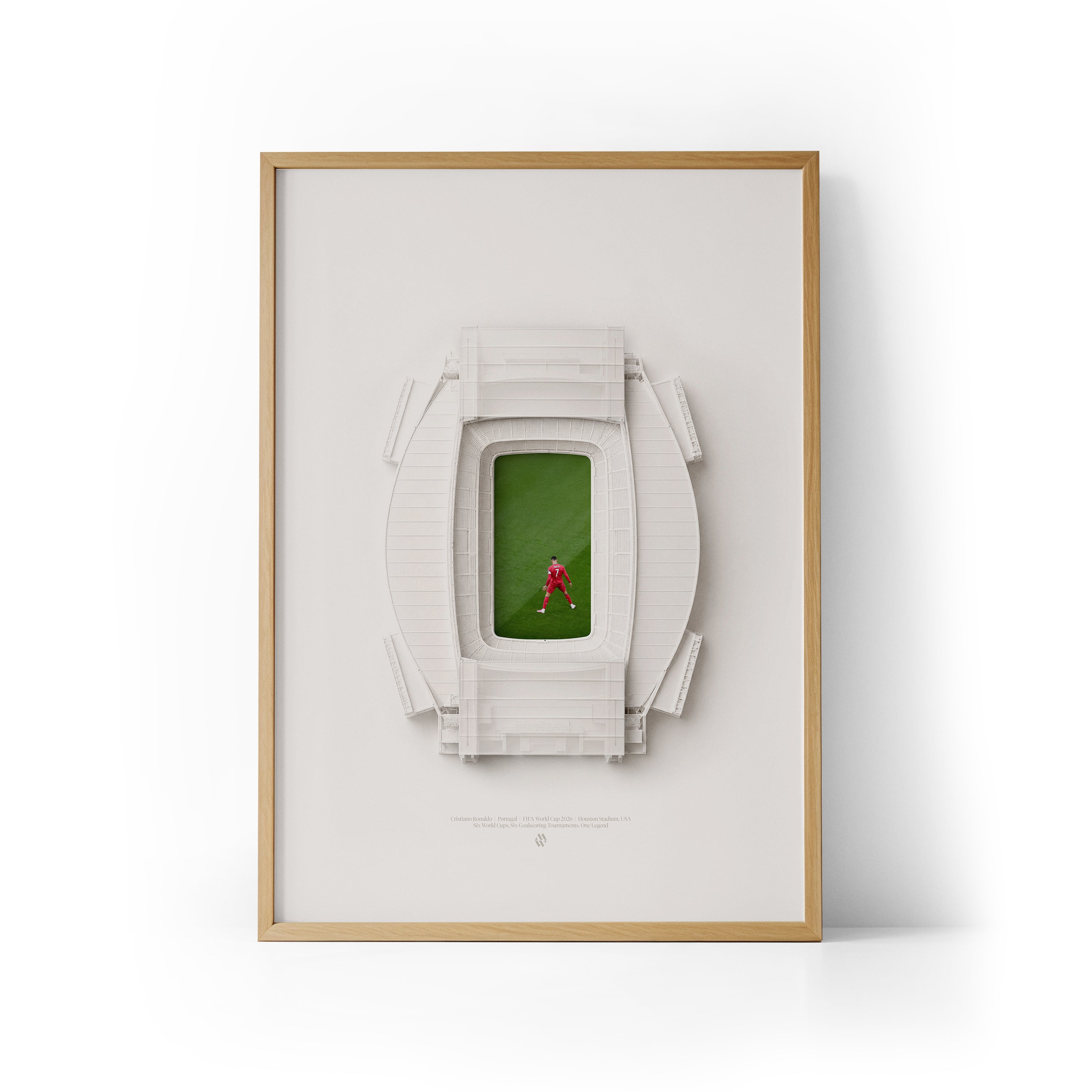 Cristiano Ronaldo WC26 Record x Houston Framed Print
