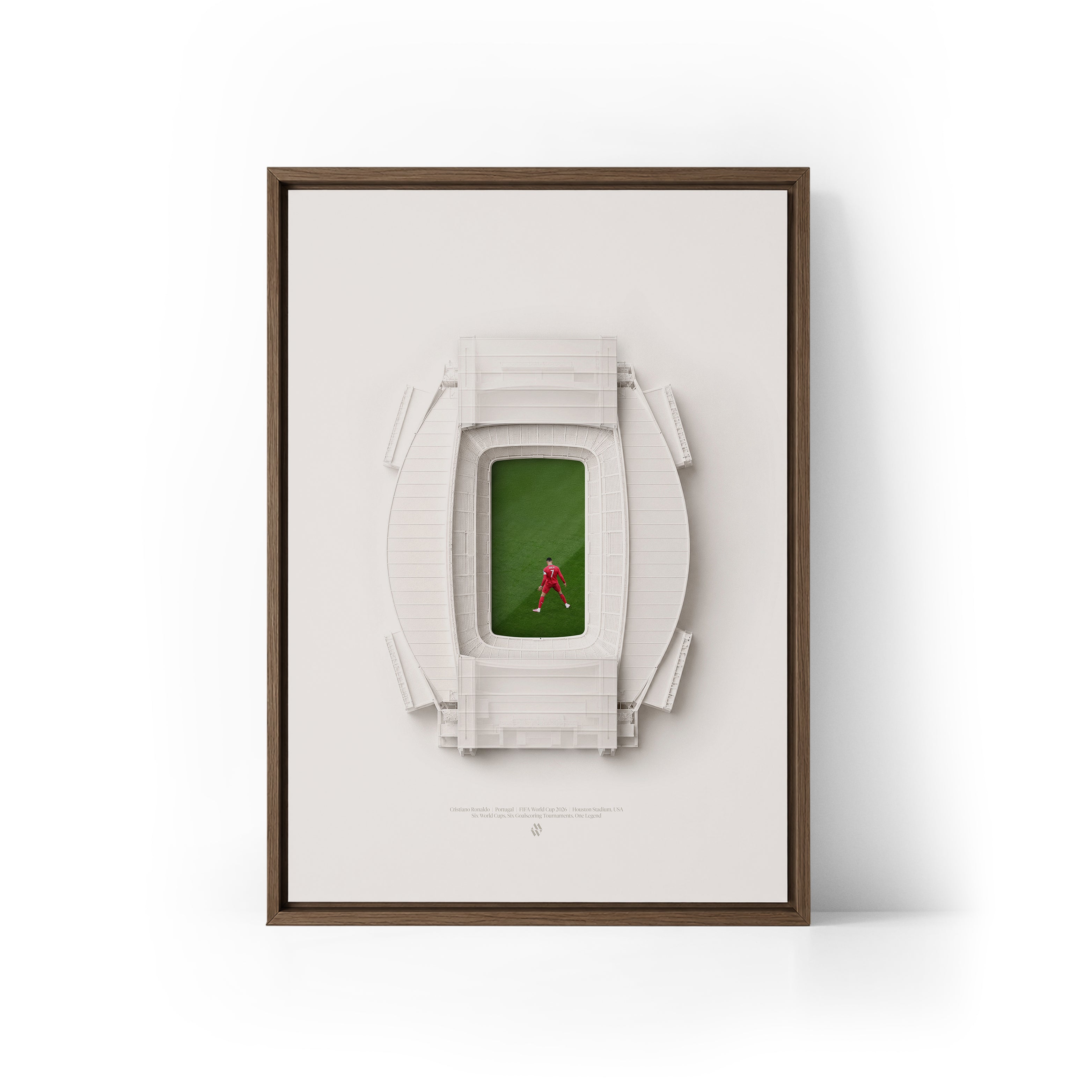 Cristiano Ronaldo WC26 Record x Houston Framed Canvas