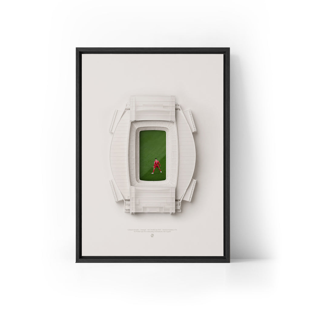 Cristiano Ronaldo WC26 Record x Houston Framed Canvas