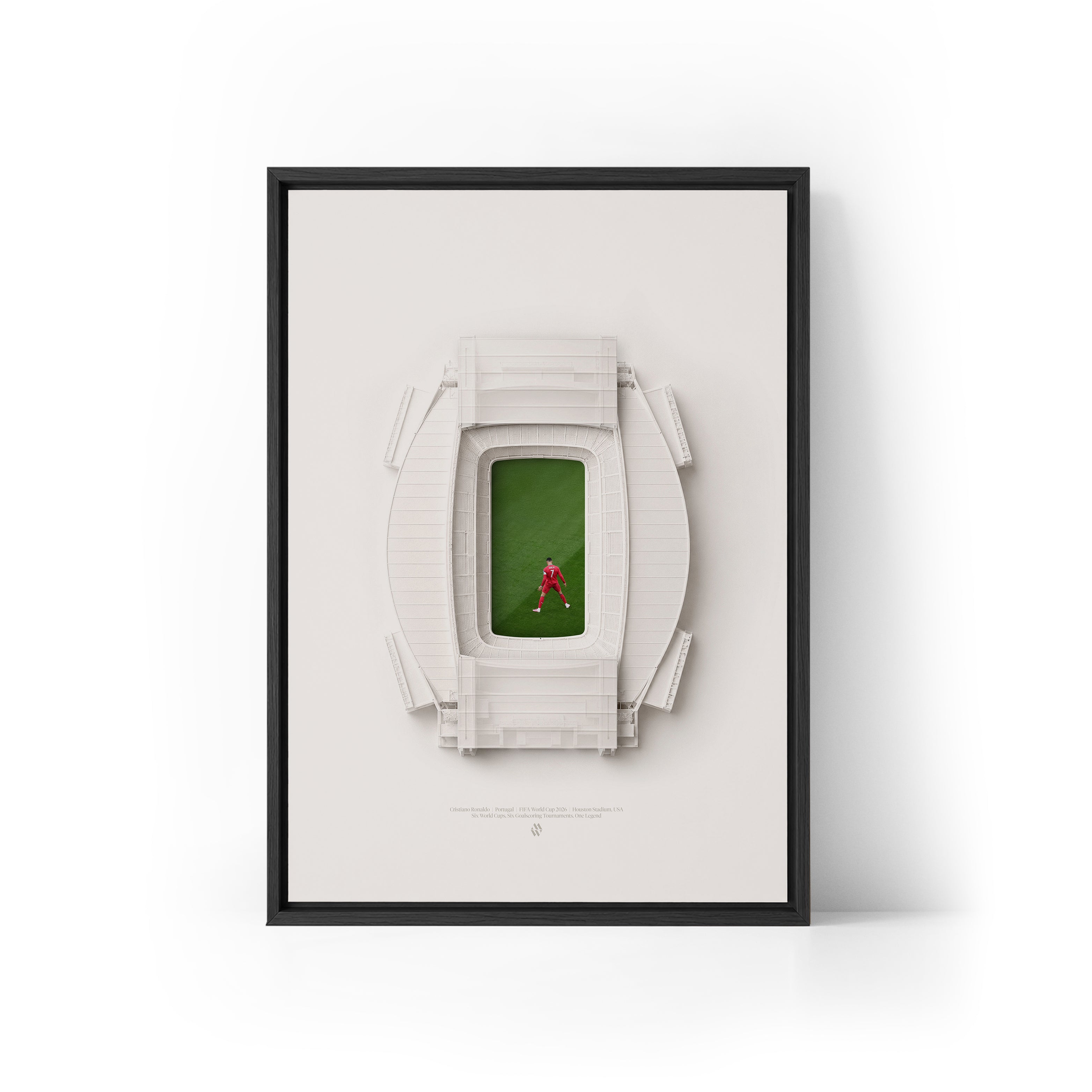 Cristiano Ronaldo WC26 Record x Houston Framed Canvas