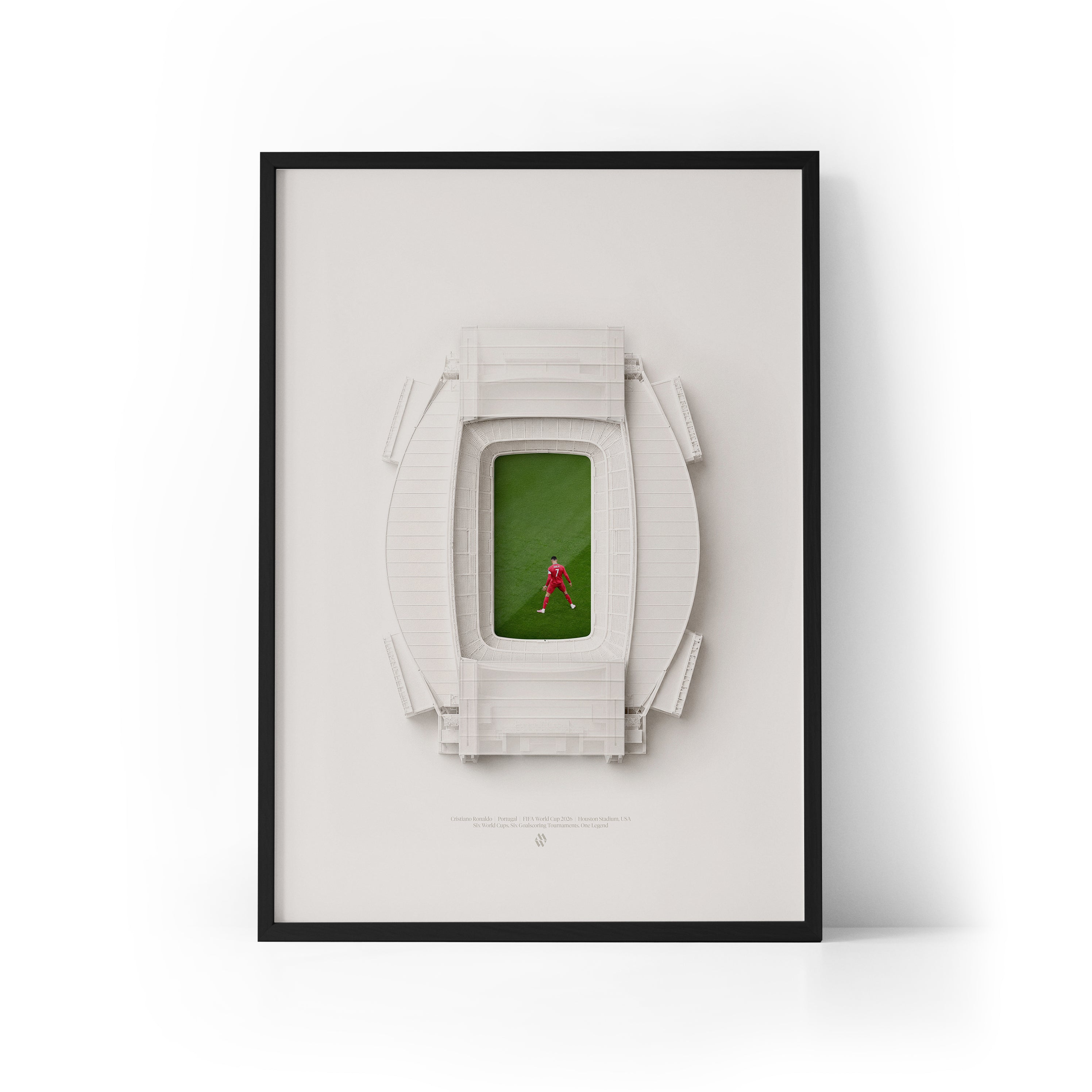 Cristiano Ronaldo WC26 Record x Houston Framed Print