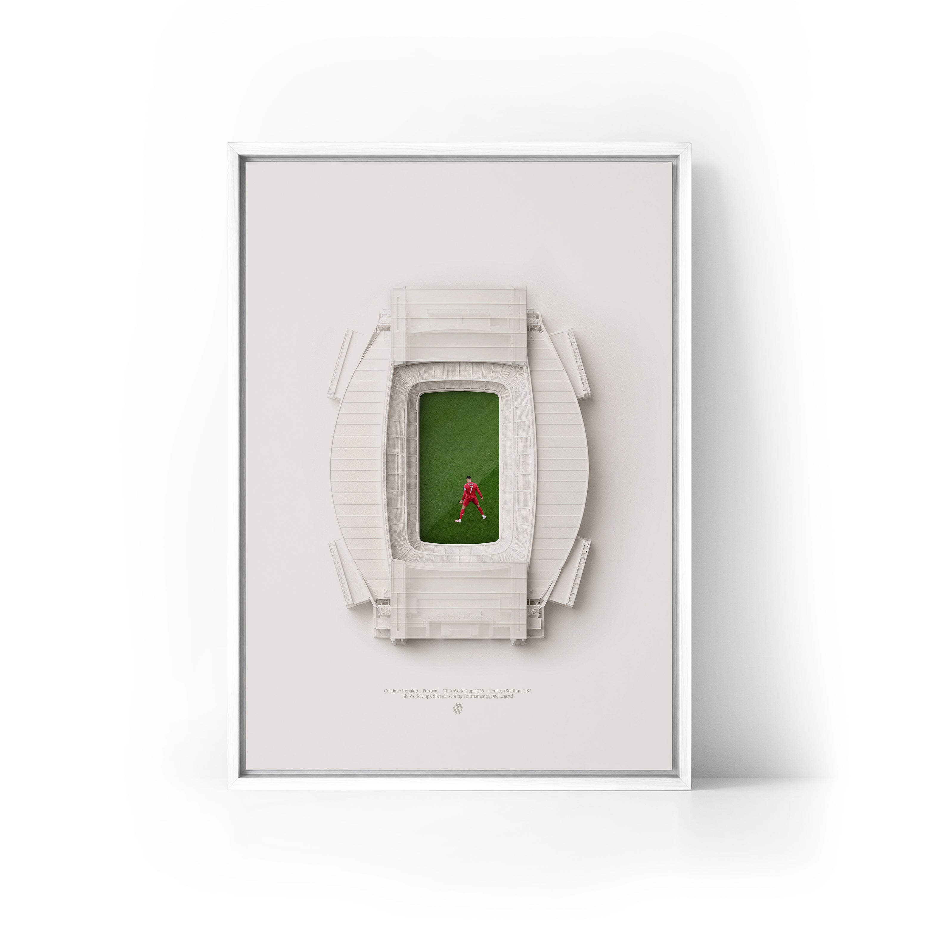 Cristiano Ronaldo WC26 Record x Houston Framed Canvas