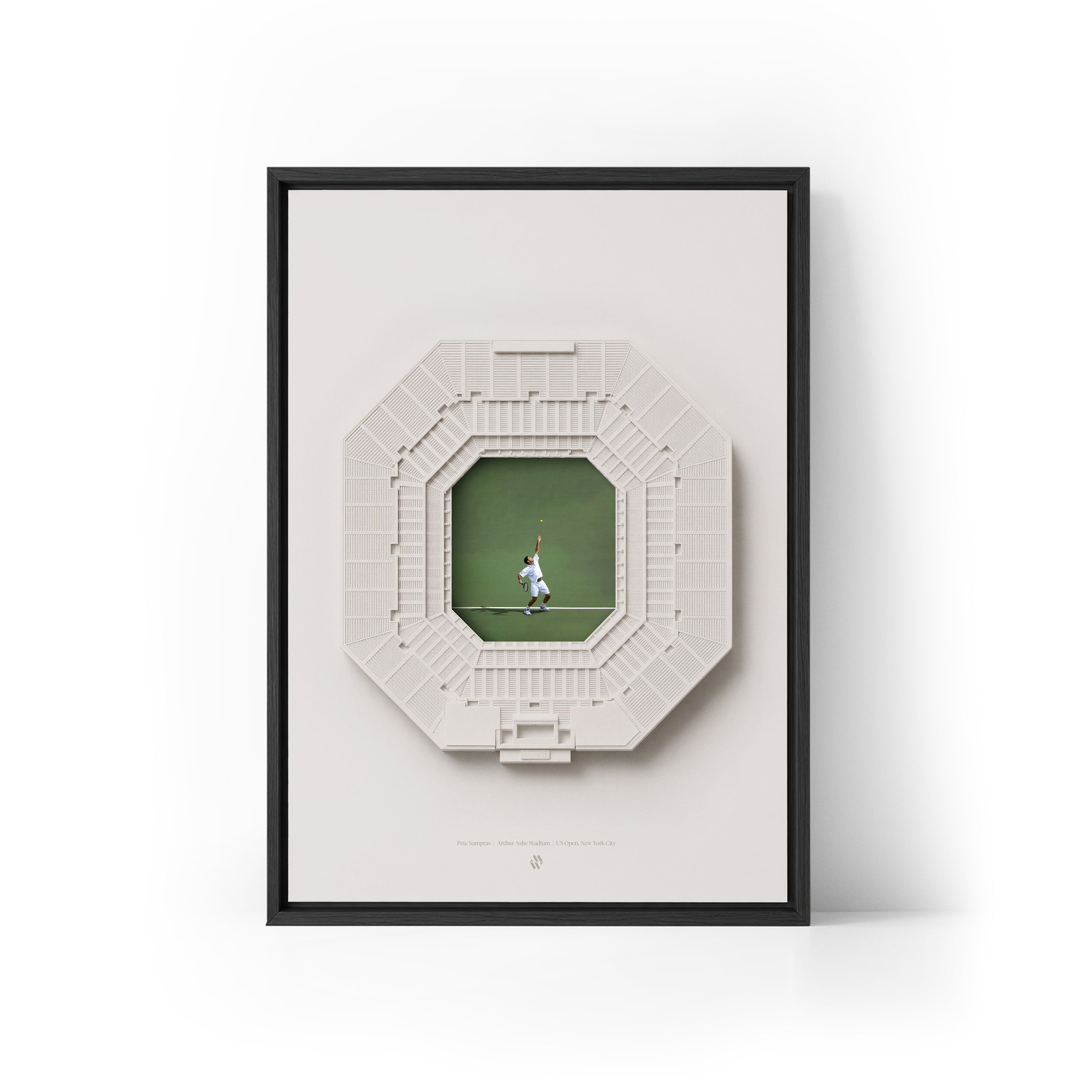 Pete Sampras x US Open Framed Canvas