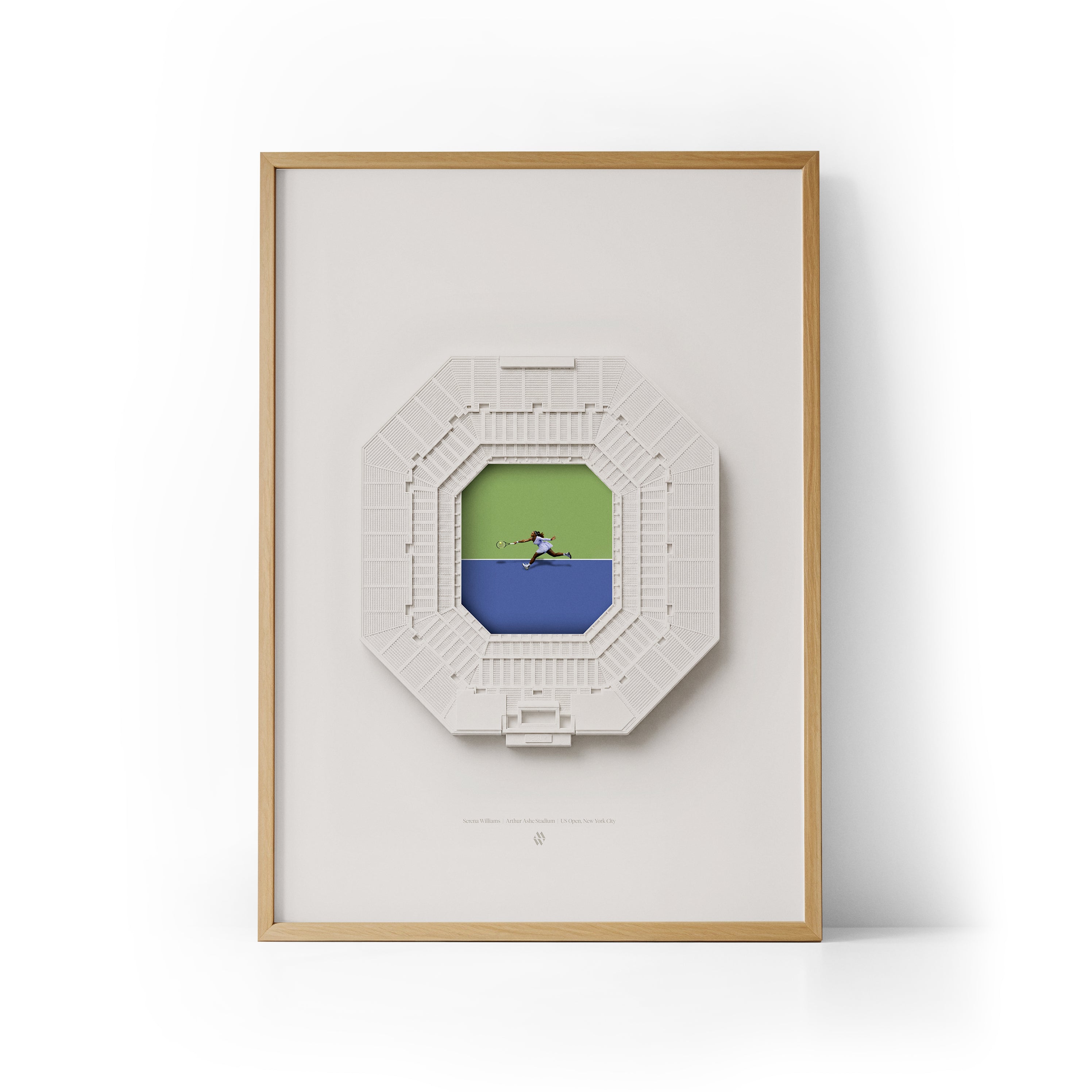 Serena Williams x US Open Framed Print