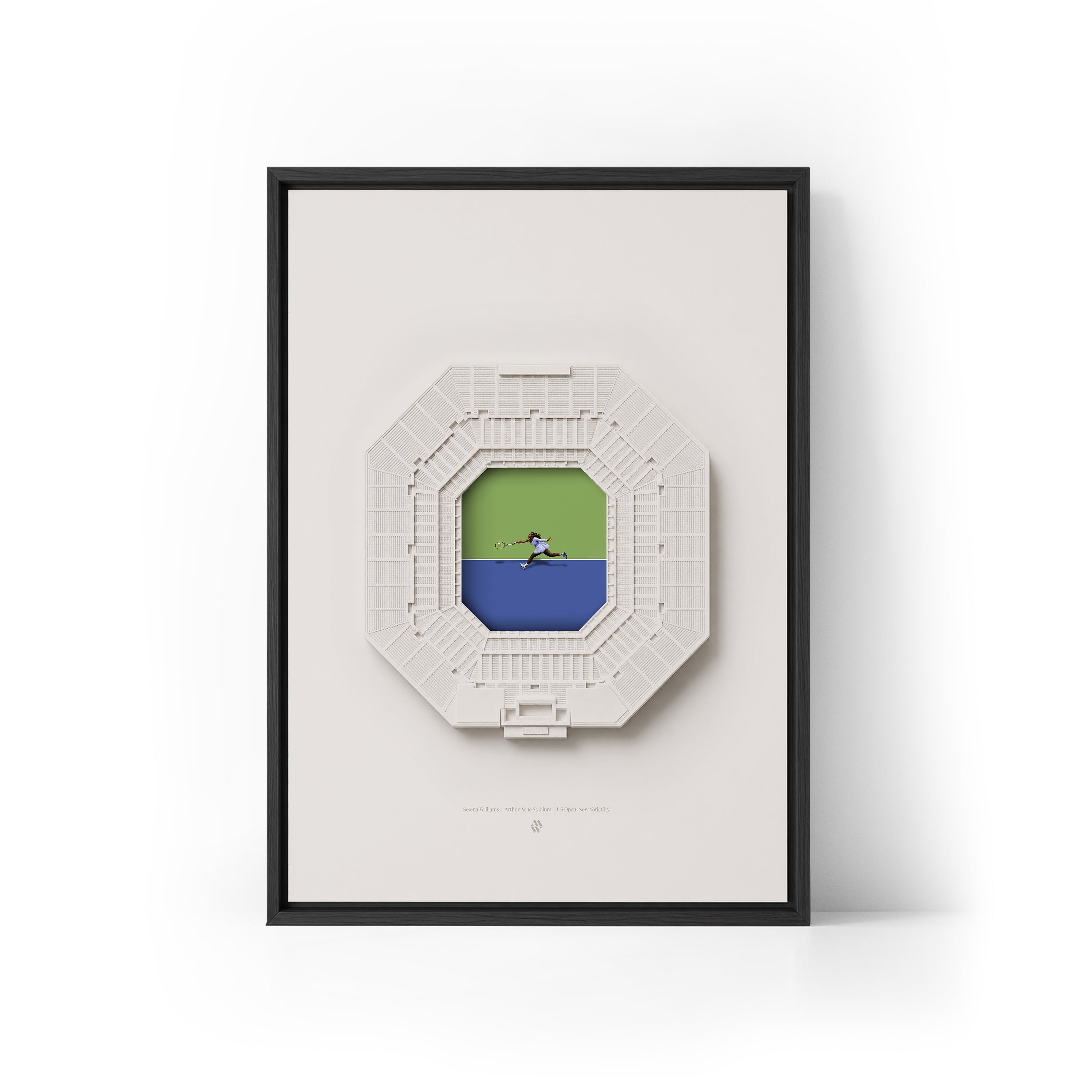 Serena Williams x US Open Framed Canvas