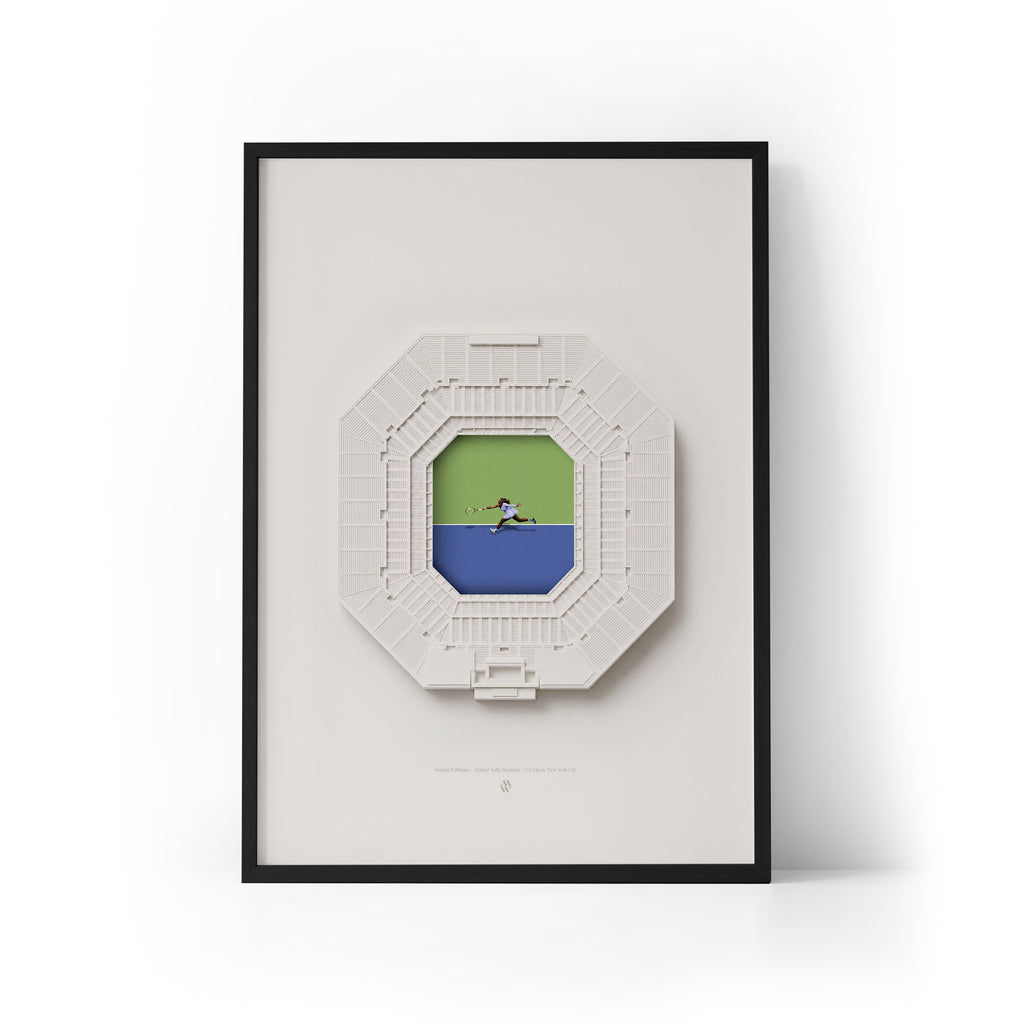 Serena Williams x US Open Framed Print