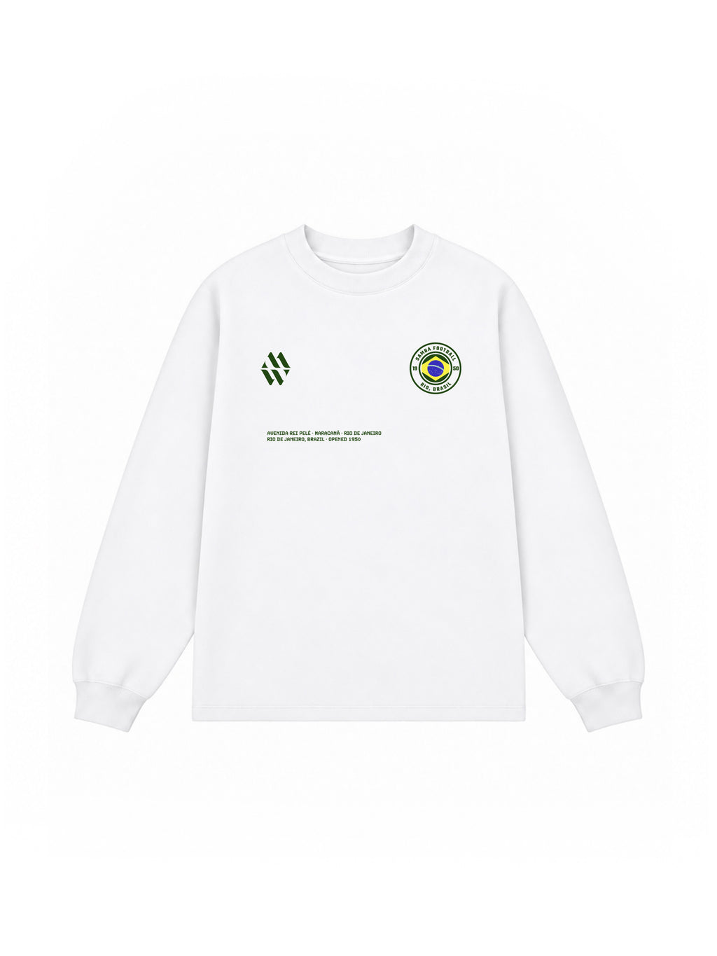 Brazil Maracana White Sweater